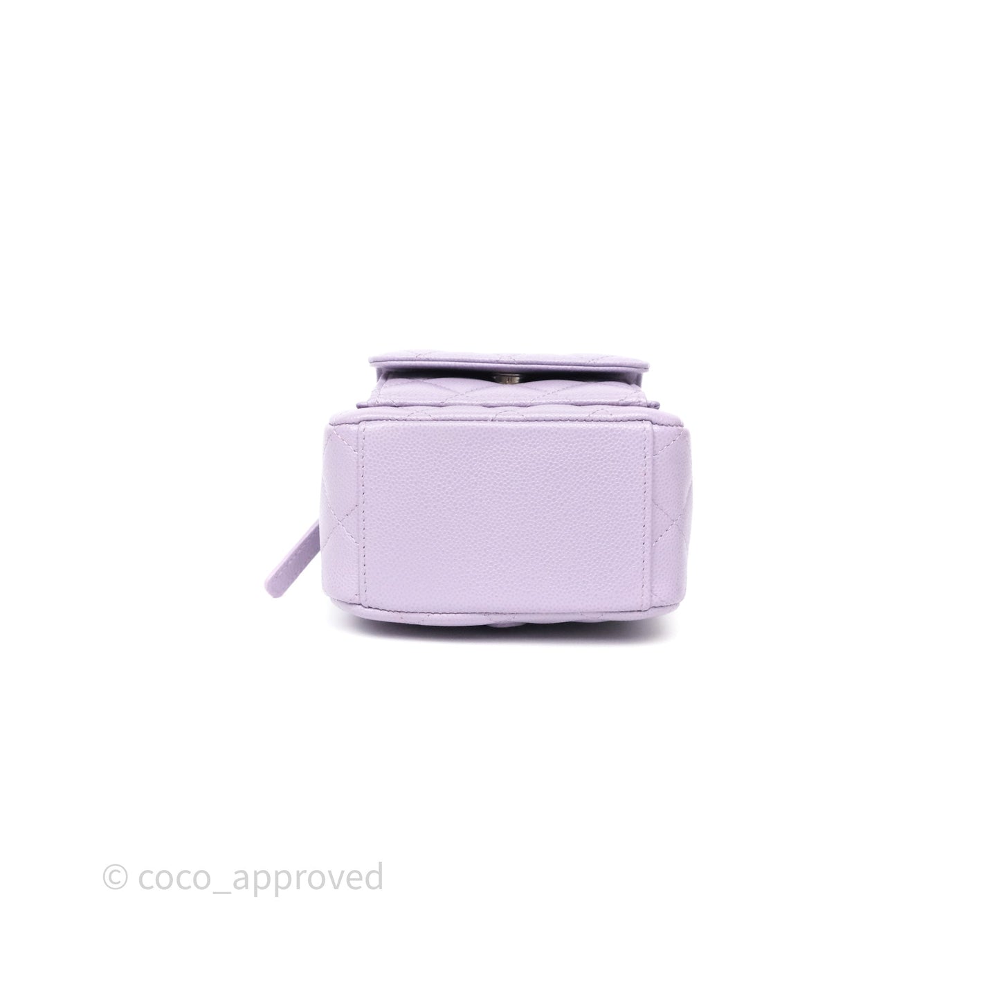 Chanel Classic Mini Backpack Lilac Caviar Silver Hardware