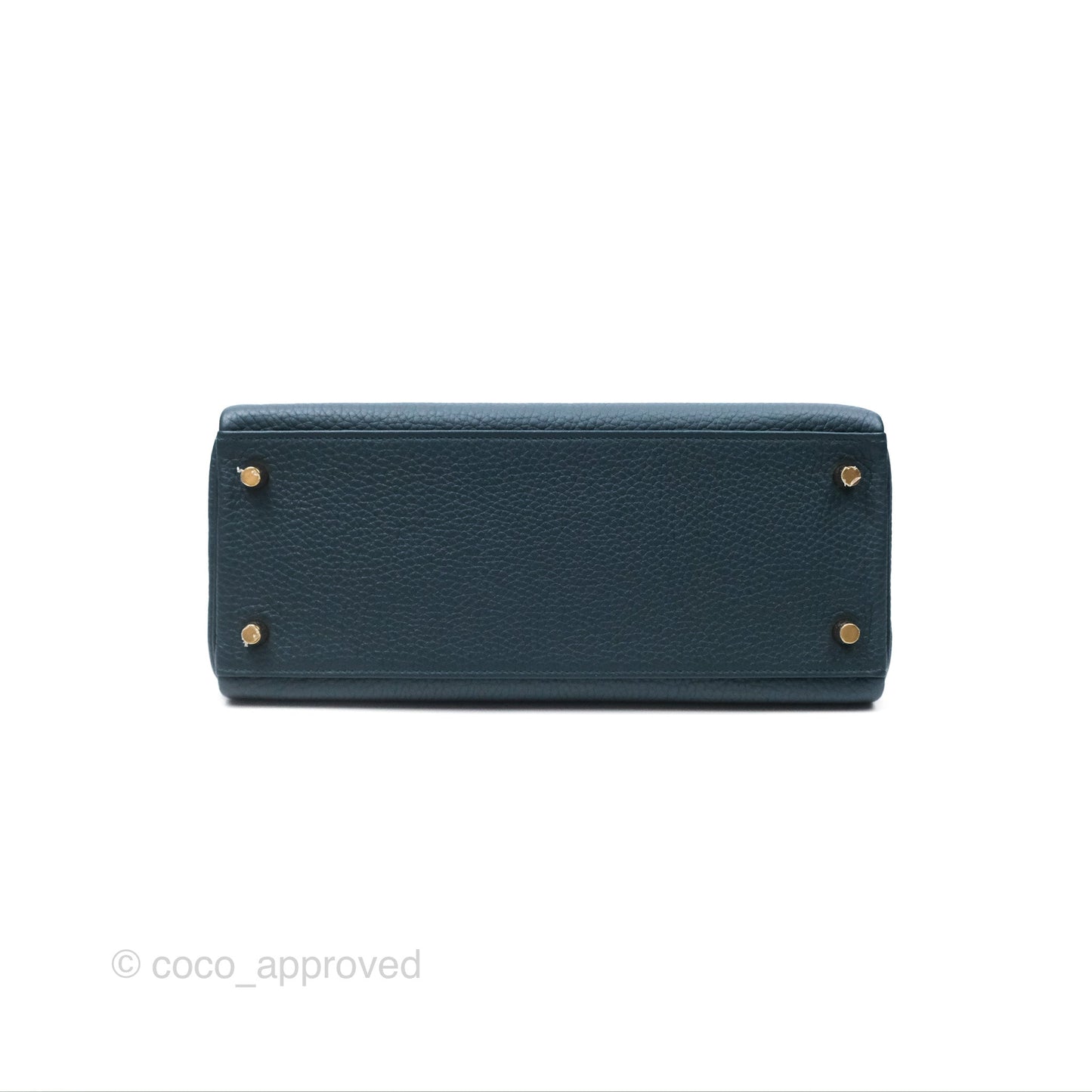 Hermès Kelly 28 Retourne Dark Green Clemence Gold Hardware
