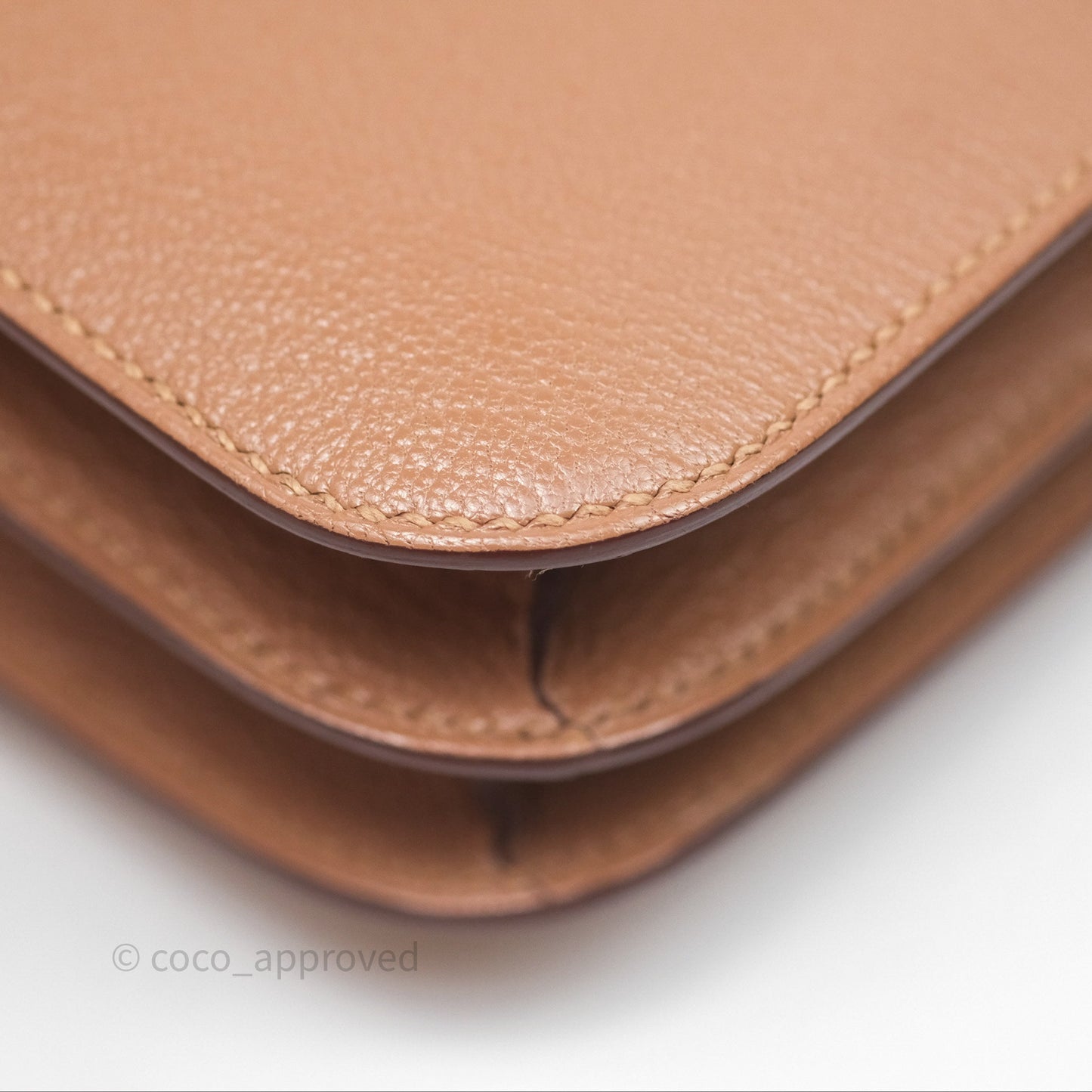 Hermès Constance Mini Quebracho Chevre Gold Hardware