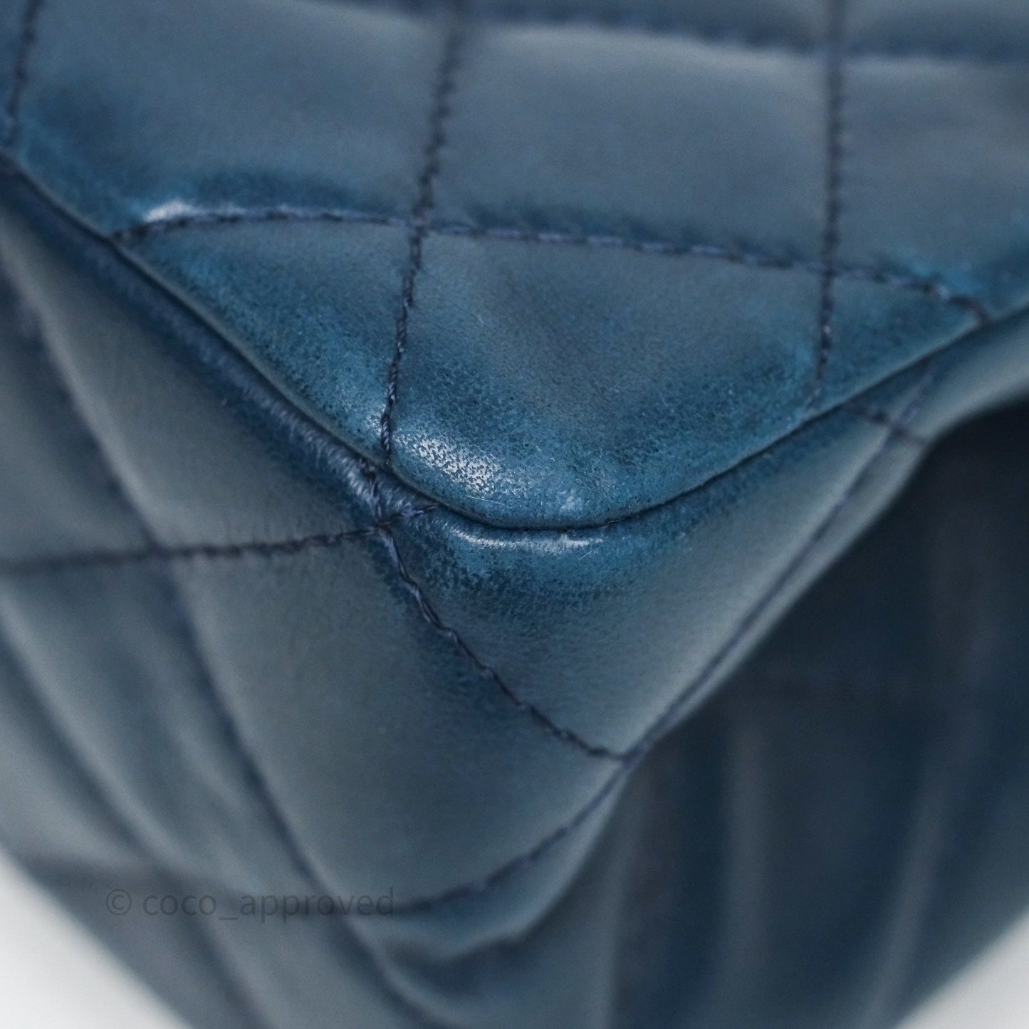 Chanel Reissue 227 Quilted Navy Lambskin Ruthenium Hardware