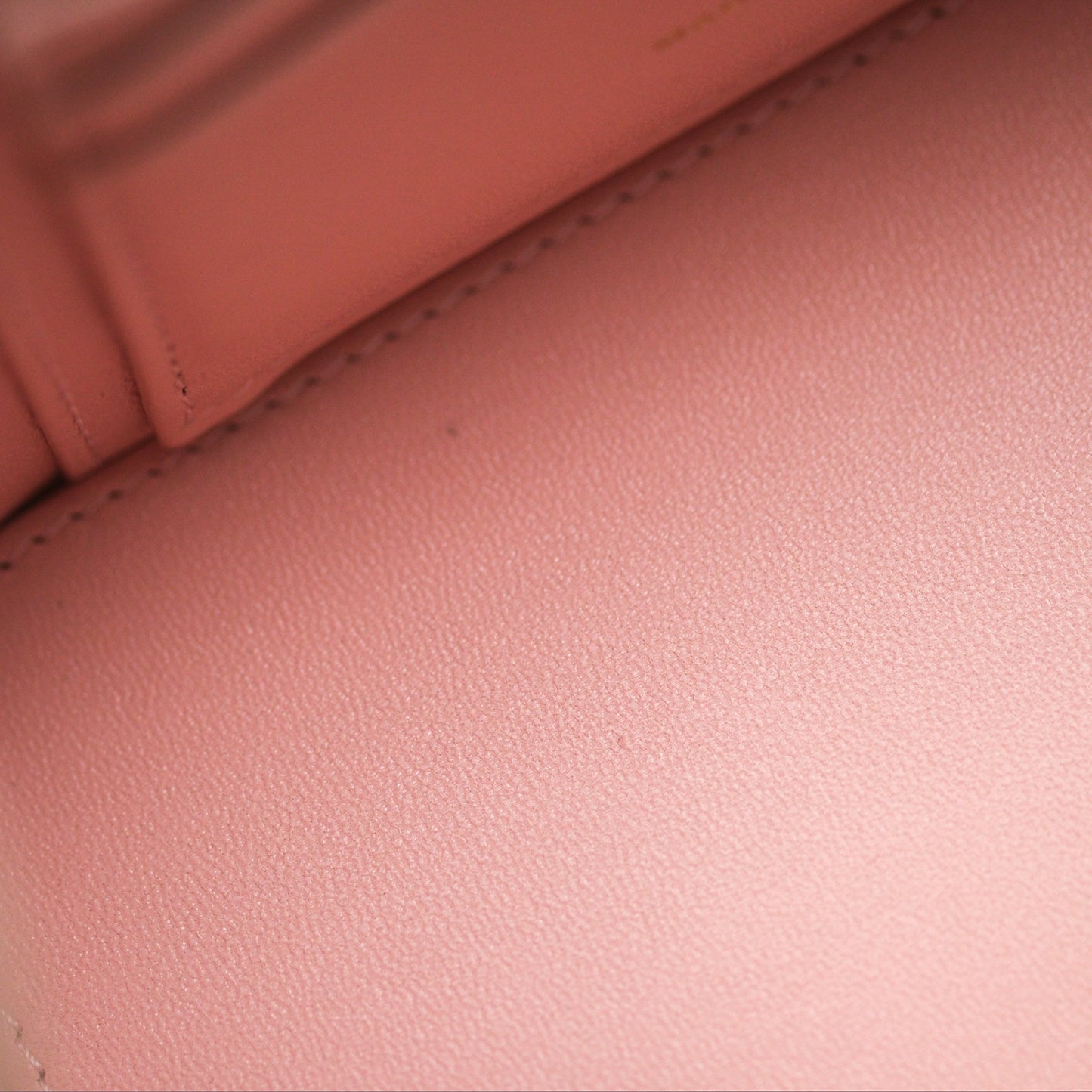 Chanel Quilted Vanity Rectangular with Camellia Adjustable Chain Pink Lambskin 23S