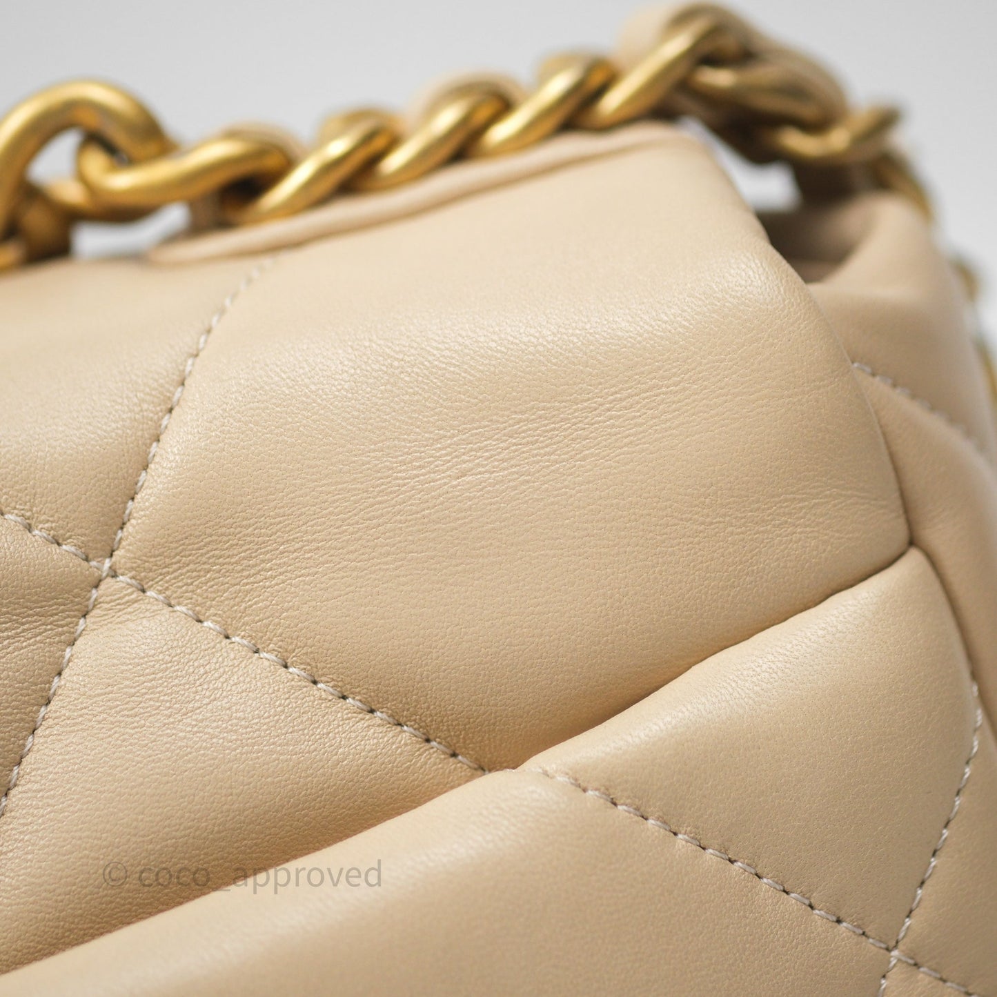 Chanel 19 Small Beige Mixed Hardware