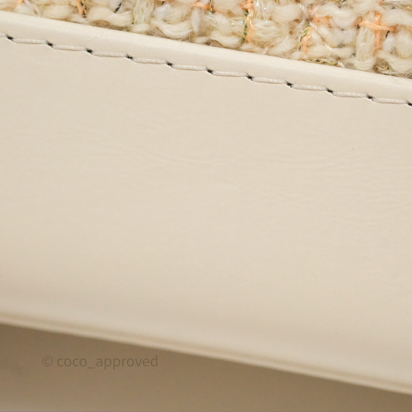 Chanel Small Gabrielle Hobo Quilted Ivory Tweed Aged Calfskin