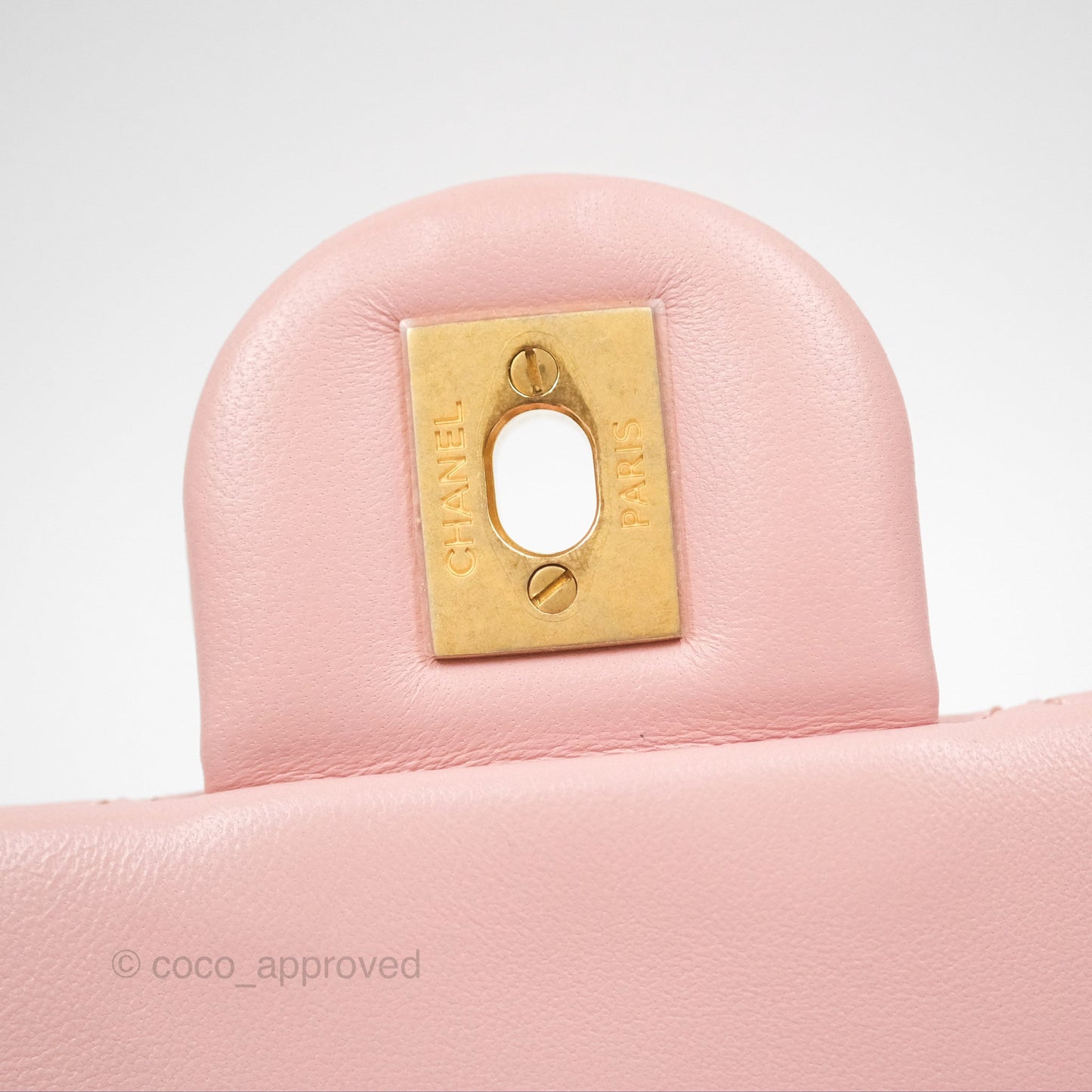 Chanel Sweet Camellia Mini Rectangular Flap Pink Lambskin Aged Gold Hardware 23S