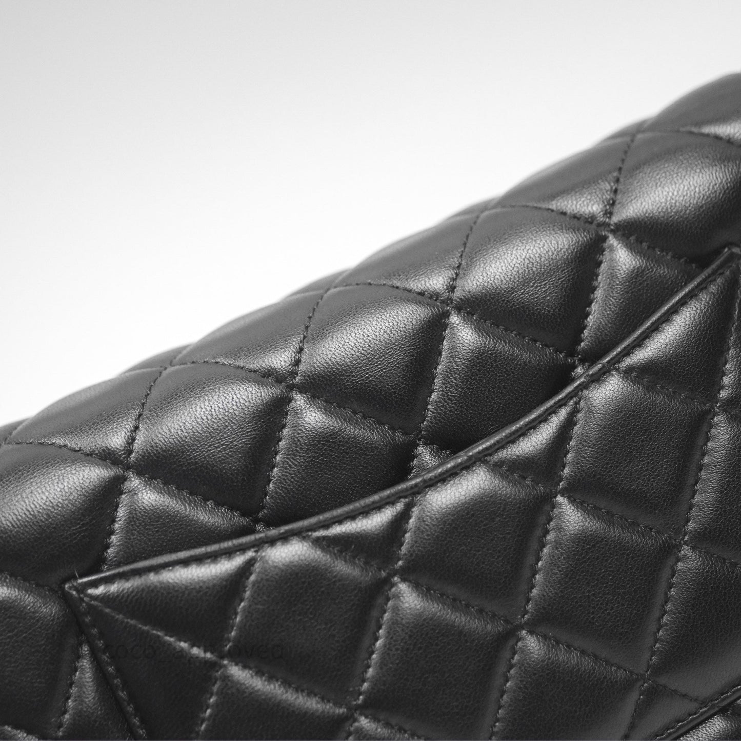 Chanel Quilted Classic Wallet on Chain WOC Black Lambskin Gold Hardware