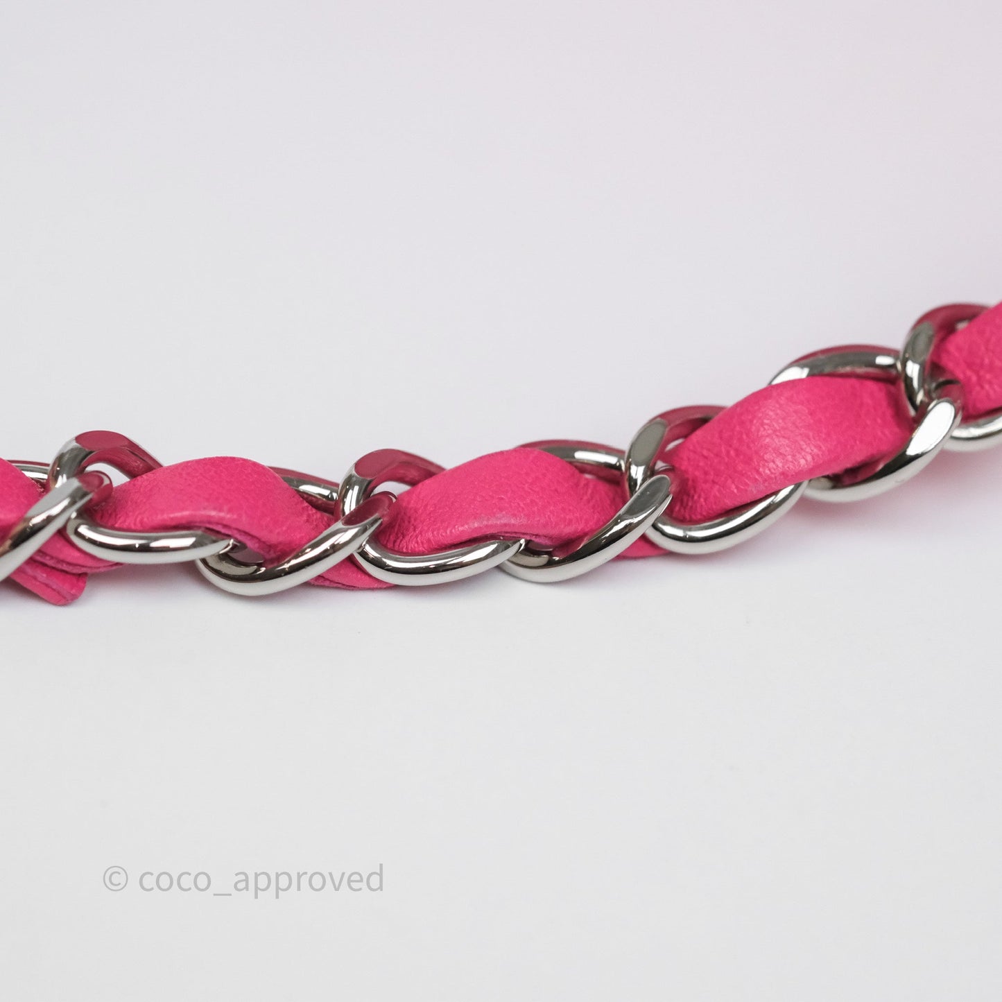 Chanel Stitched Double Flap Bag Pink Calfskin Silver Hardware
