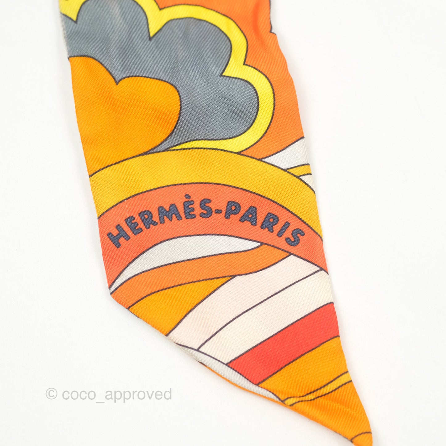 Hermès Faubourg Rainbow Silk Twilly