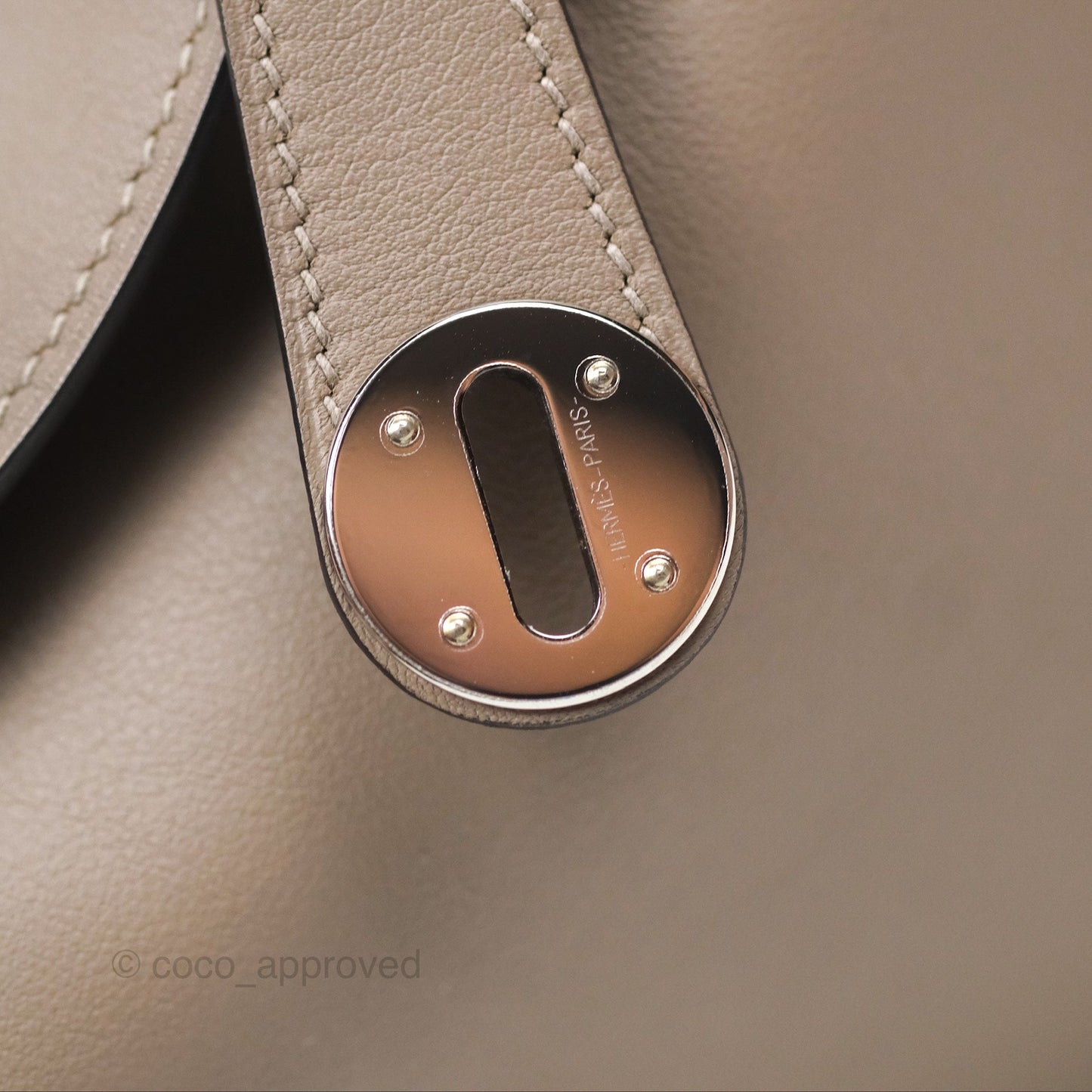 Hermès Lindy 30 Gris Asphalte M8/ Blue Indigo 76 Swift Palladium Hardware
