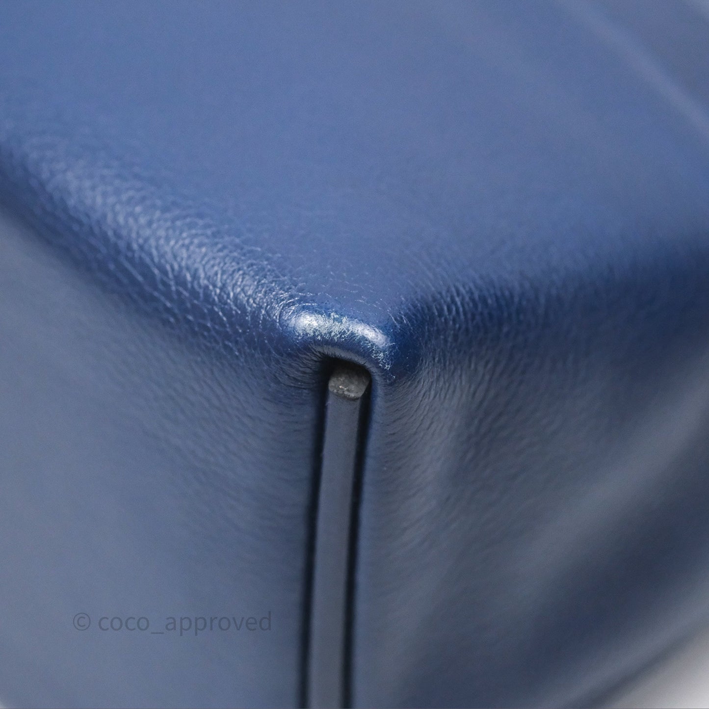 Hermès 24/24 21 Mini Bleu Saphir 73/ Bleu Indigo 76/ Bleu France 71 Evercolor/ Swift Palladium Hardware