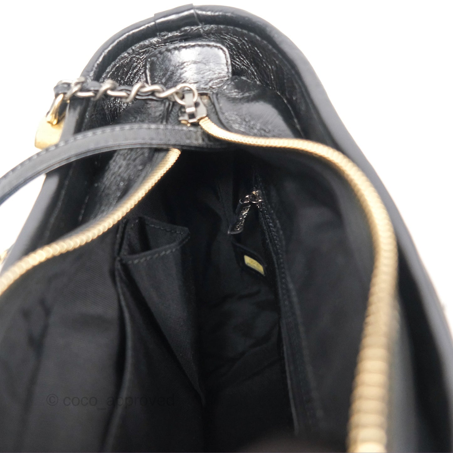 Chanel Small Gabrielle Hobo Black Navy Tweed