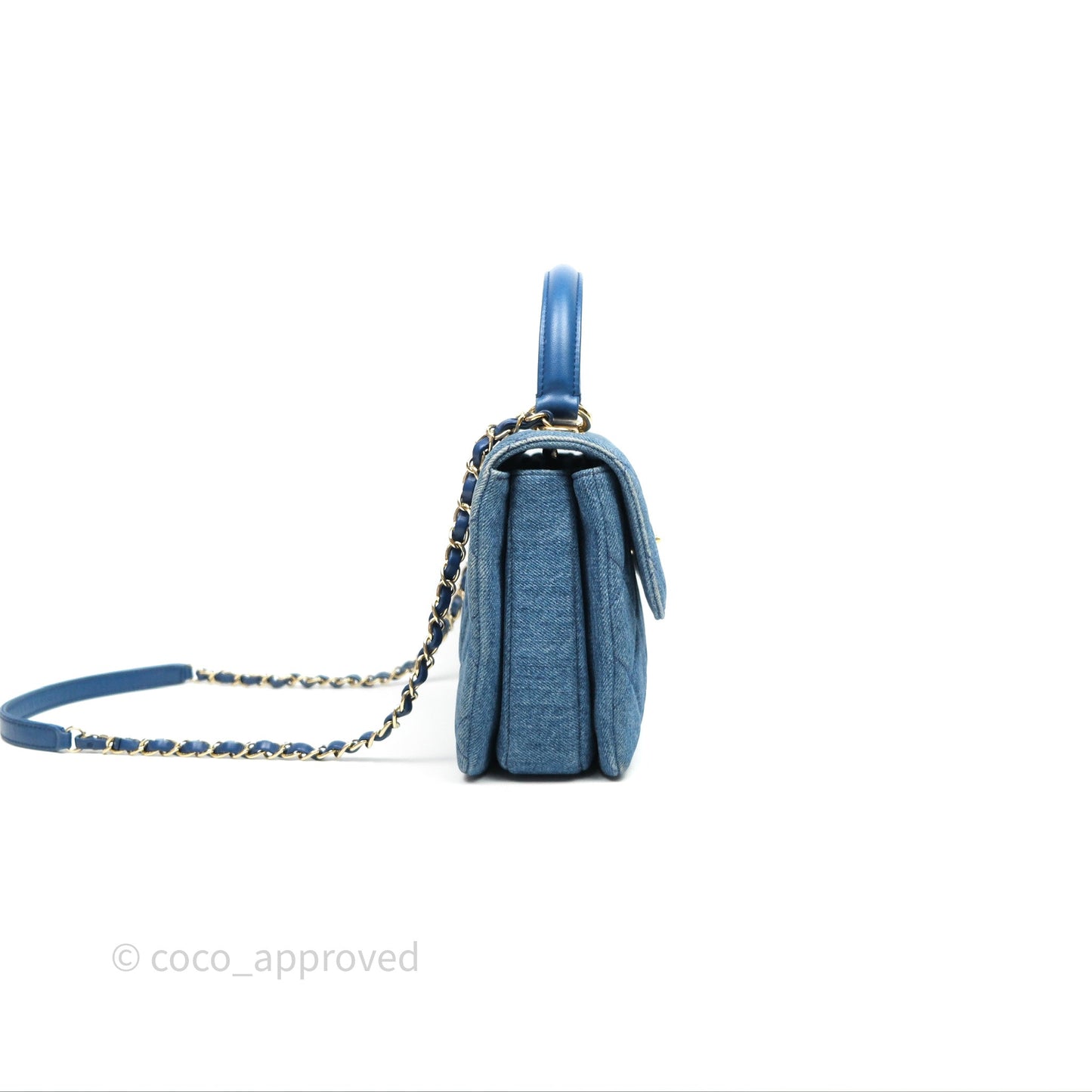 Chanel Small Trendy CC Denim Gold Hardware