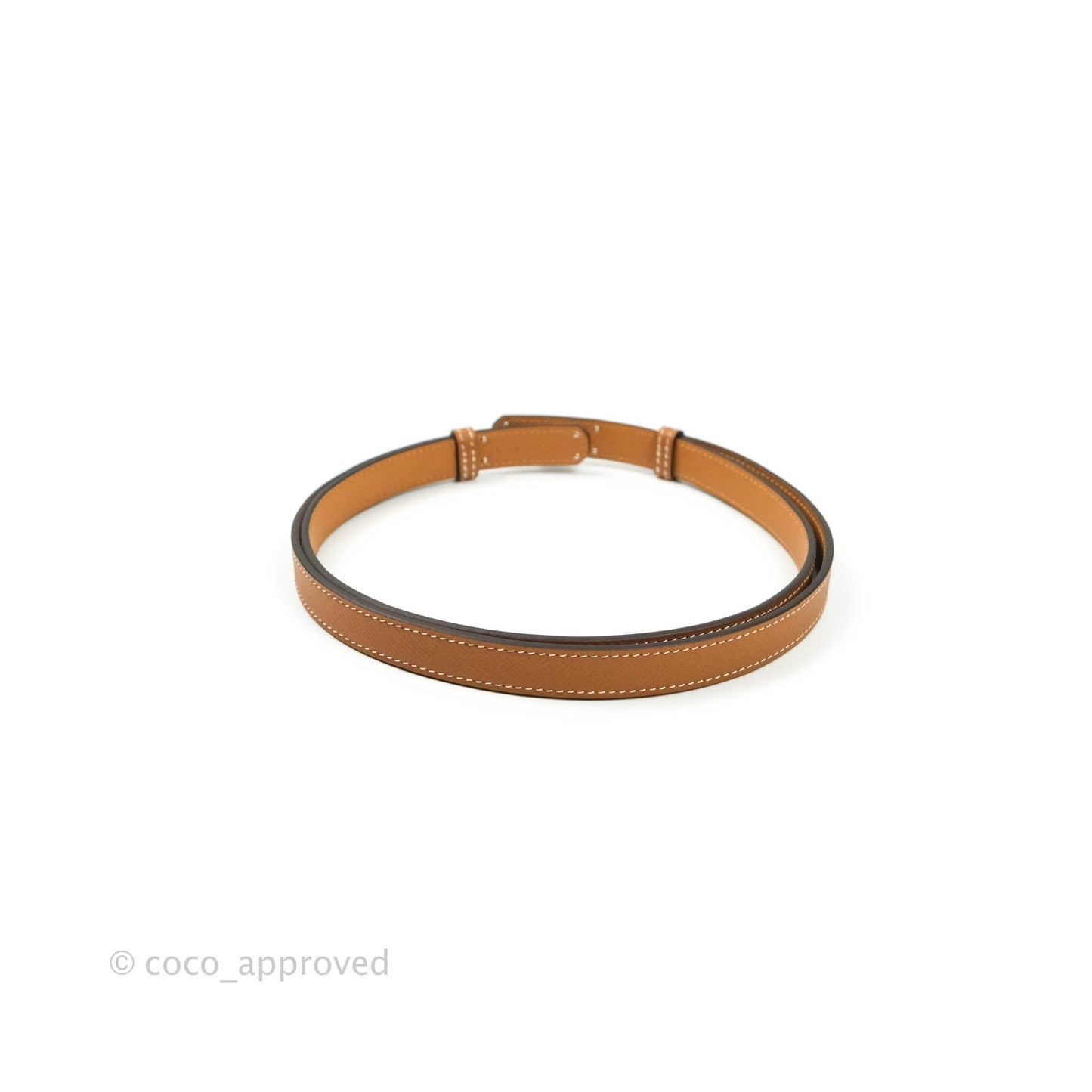 Hermès Epsom Kelly Buckle Belt Palladium Hardware