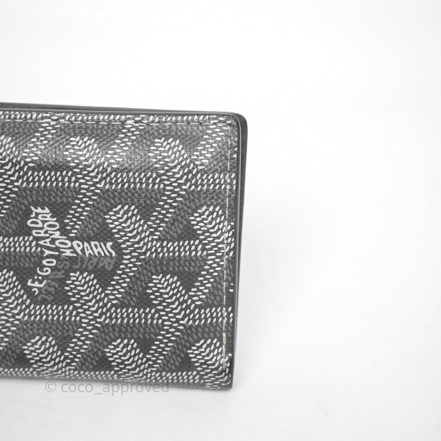 Goyard Saint Pierre Card Wallet Grey Goyardine
