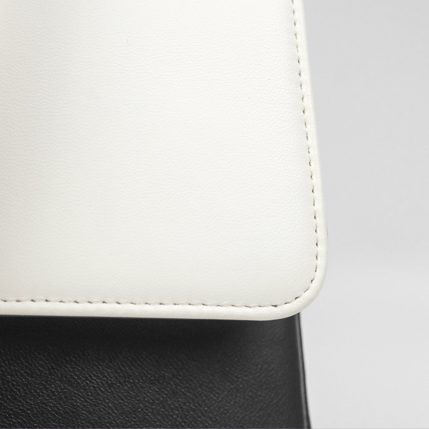 Chanel Medium Flap Black & White Lambskin Gold Hardware