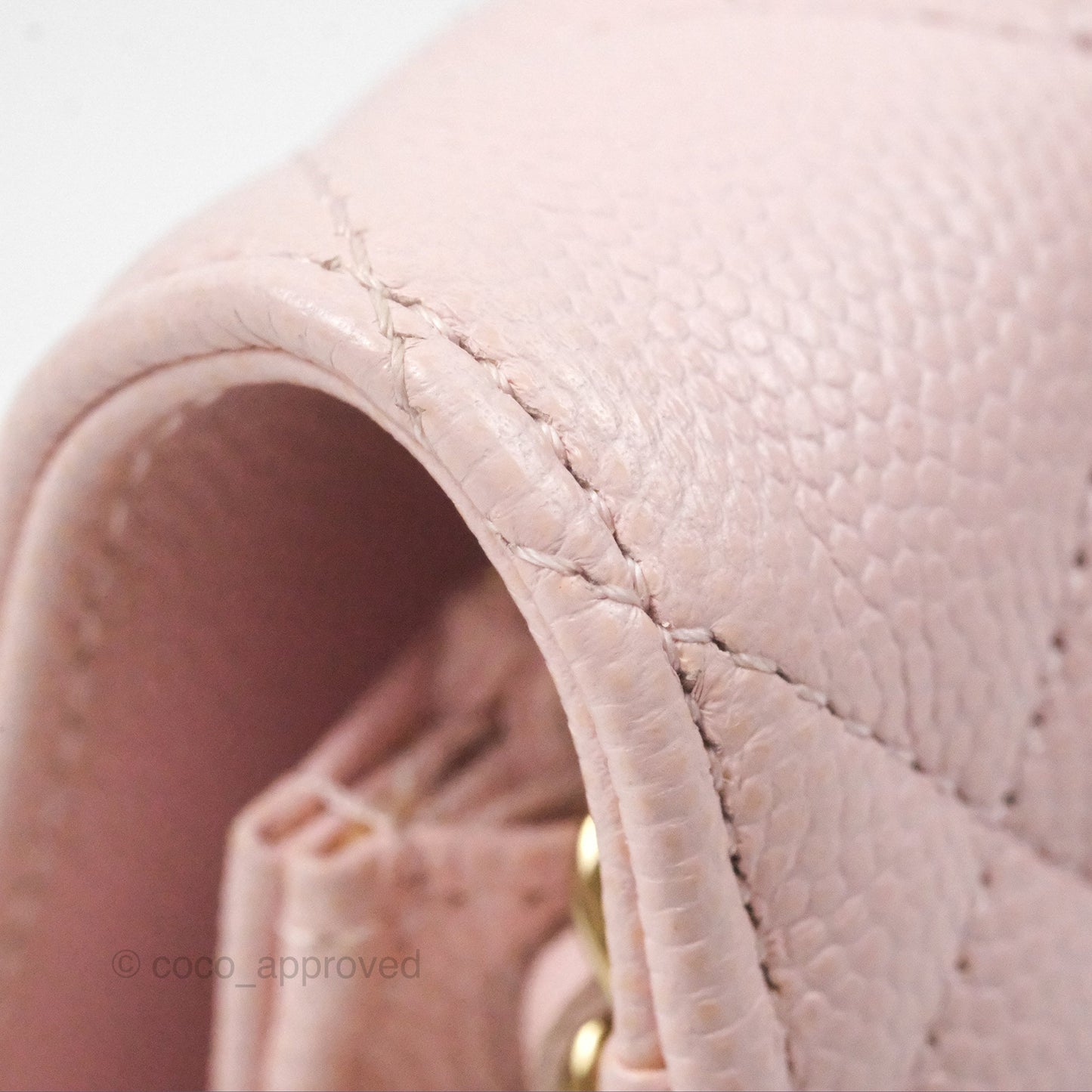 Chanel Quilted Classic Wallet on Chain WOC Pink Caviar Gold Hardware