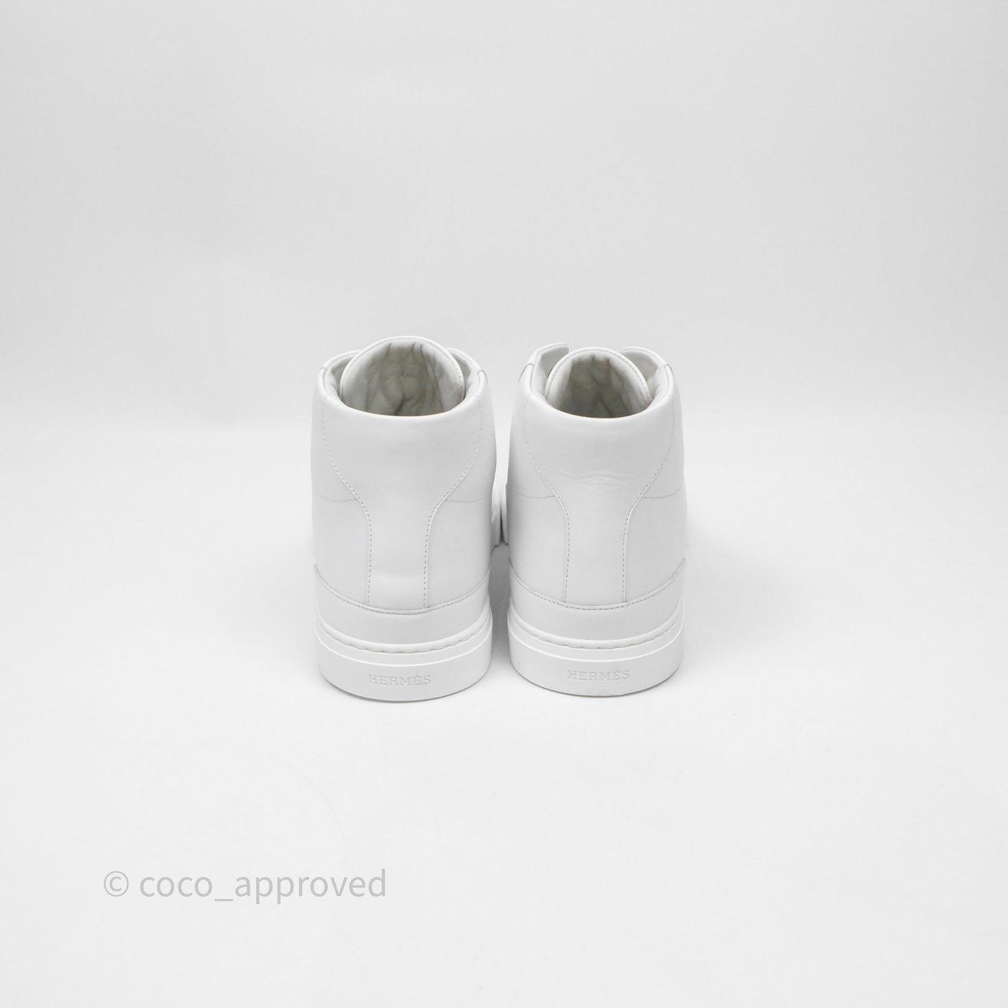 Hermès Daydream High-Top White Sneakers Kelly Buckle Size 40