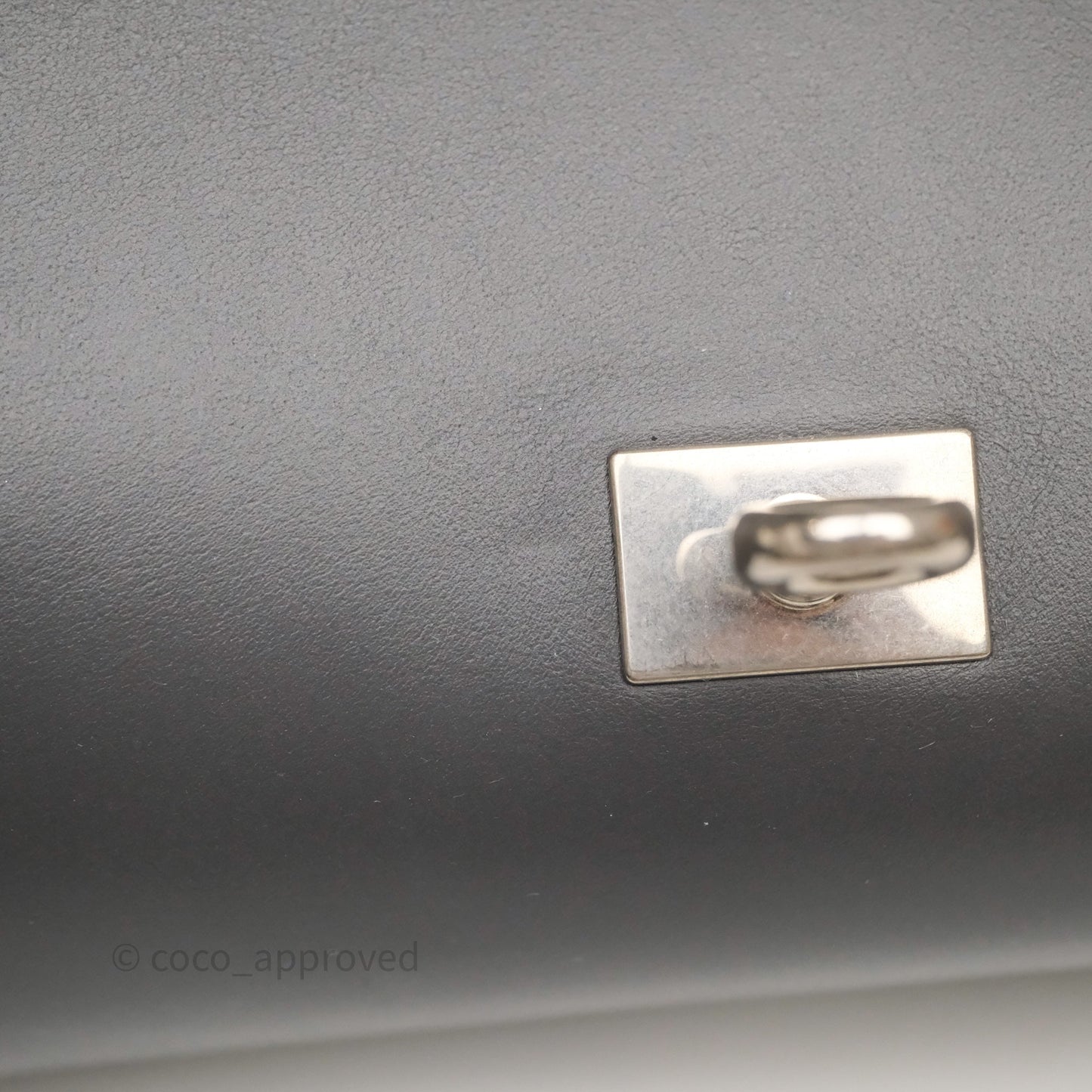 Balenciaga Small Bel Air Carry All Bag Grey Calfskin Silver Hardware