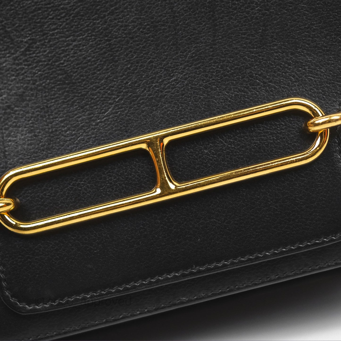 Hermès Roulis Mini 18 Noir 89 Veau Evergrain Gold Hardware