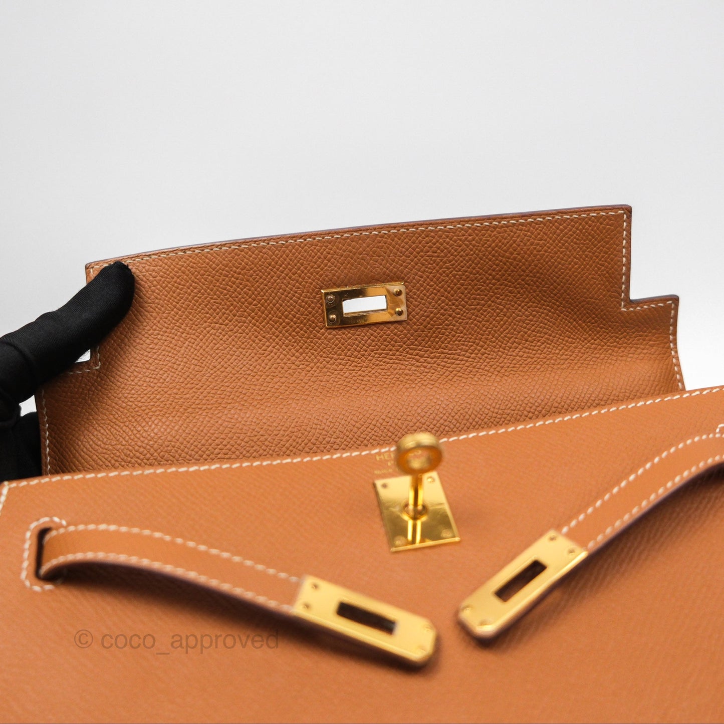 Hermès Kelly 25 Sellier Gold 37 Epsom Gold Hardware