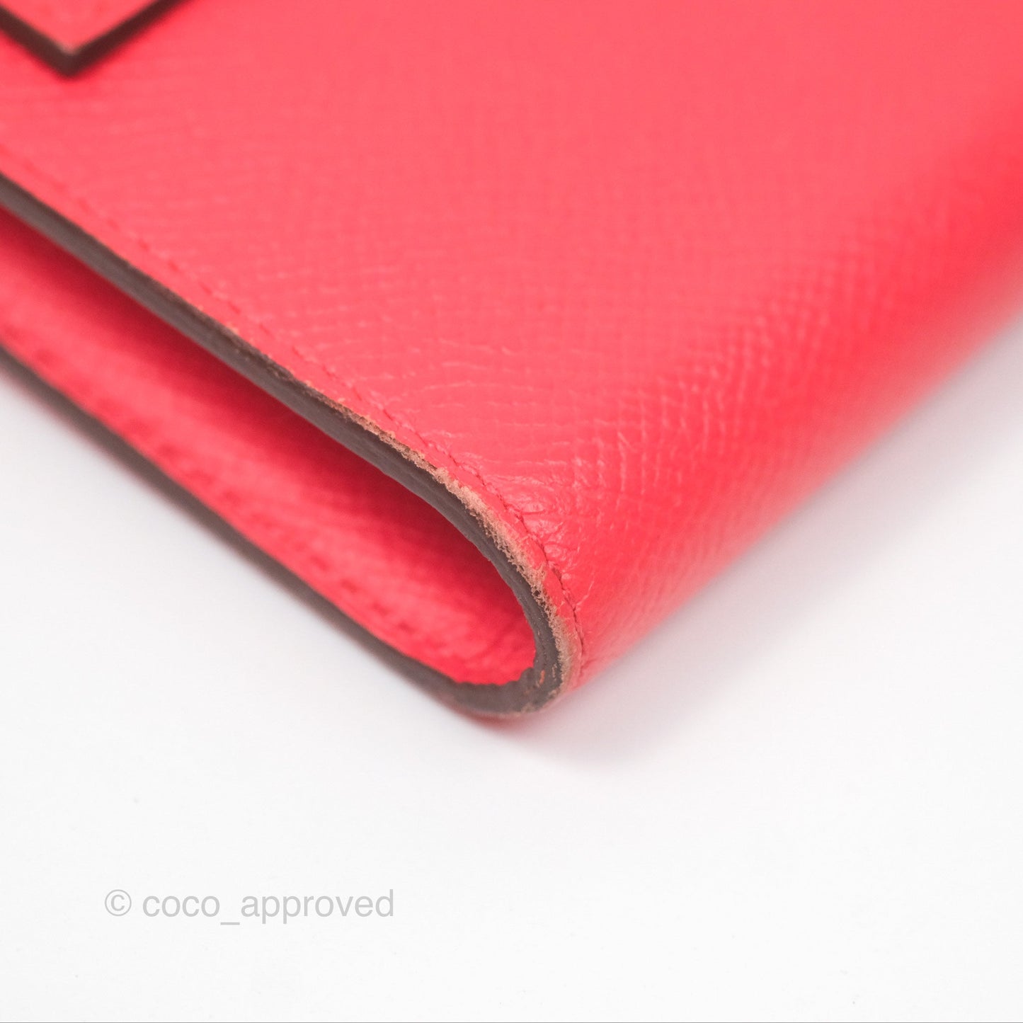 Hermès Kelly Wallet Pink Epsom Palladium Hardware