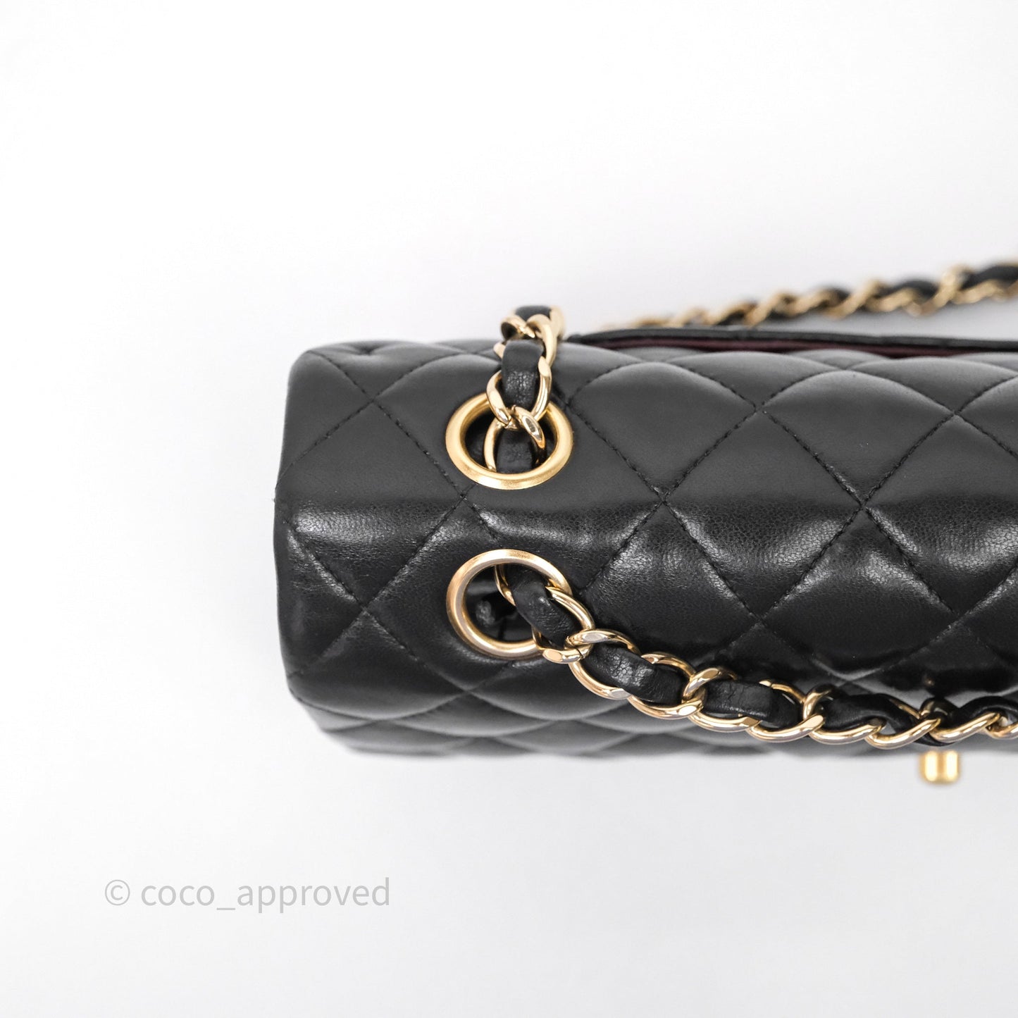 Chanel Vintage Classic M/L Medium Double Flap Black Lambskin 24K Gold Hardware