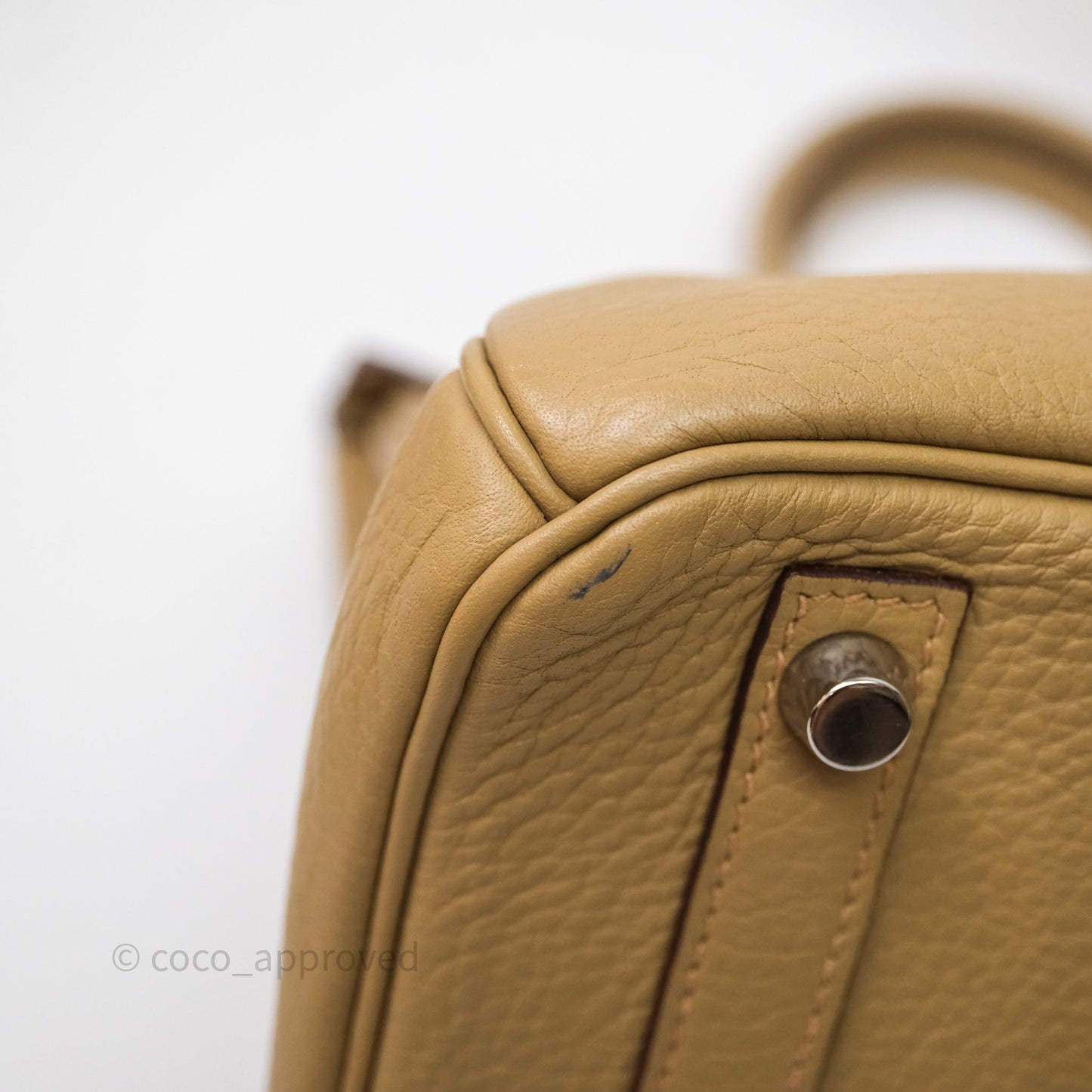 Hermès Birkin 30 Tabac-Camel 24 Togo Palladium Hardware