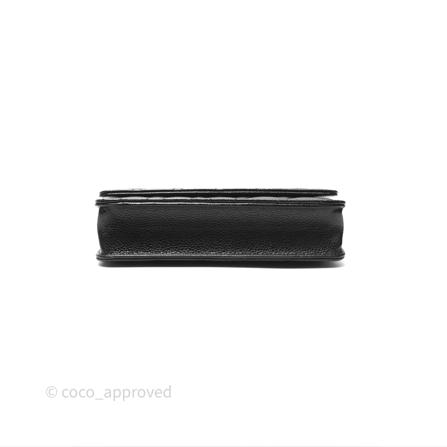 Chanel Quilted WOC Black Caviar Gold Hardware