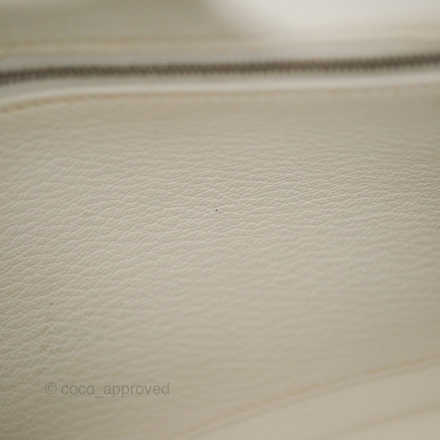 Hermès Birkin 30 Retourne White Epsom Palladium Hardware