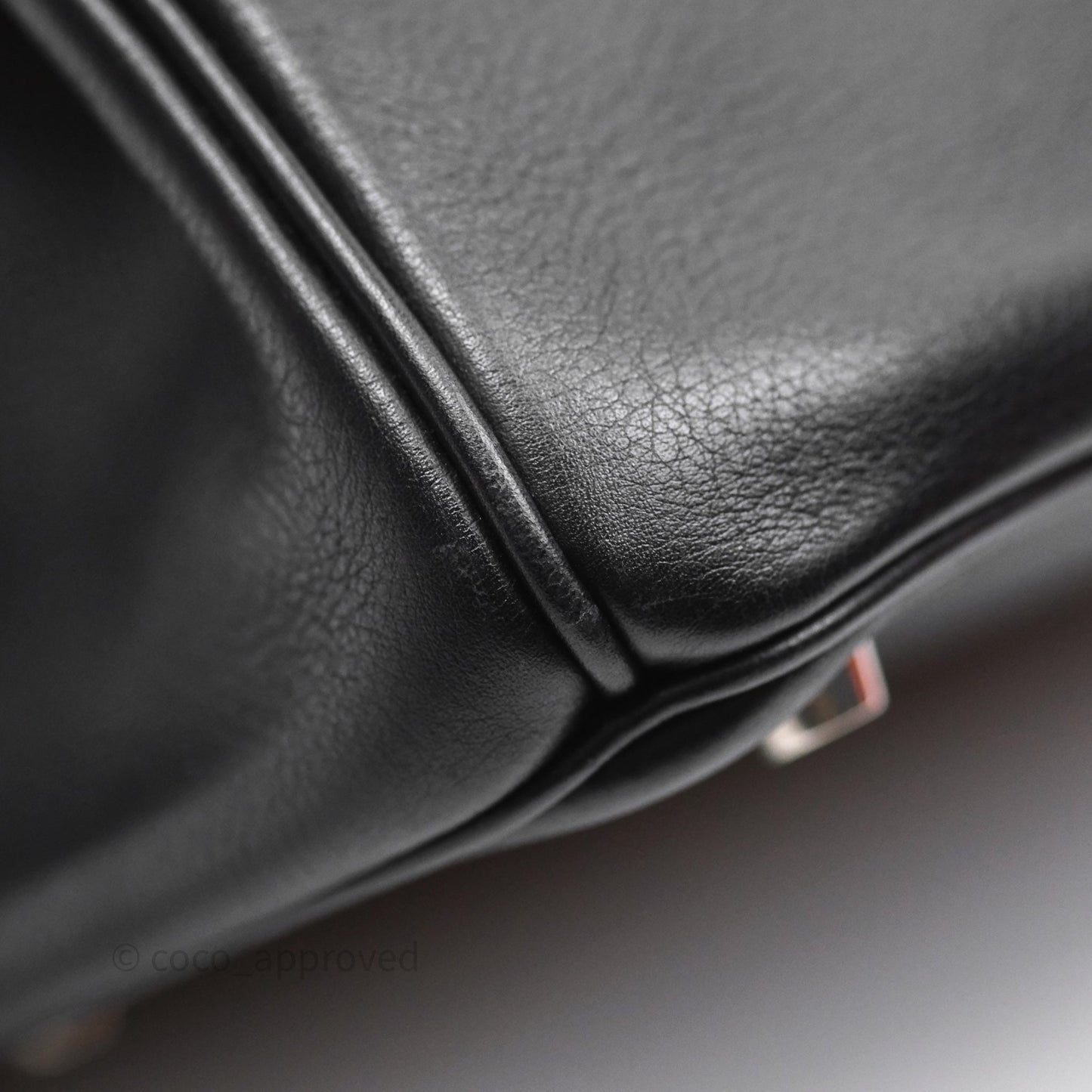 Hermès Birkin 30 Noir 89 Evergrain Palladium Hardware