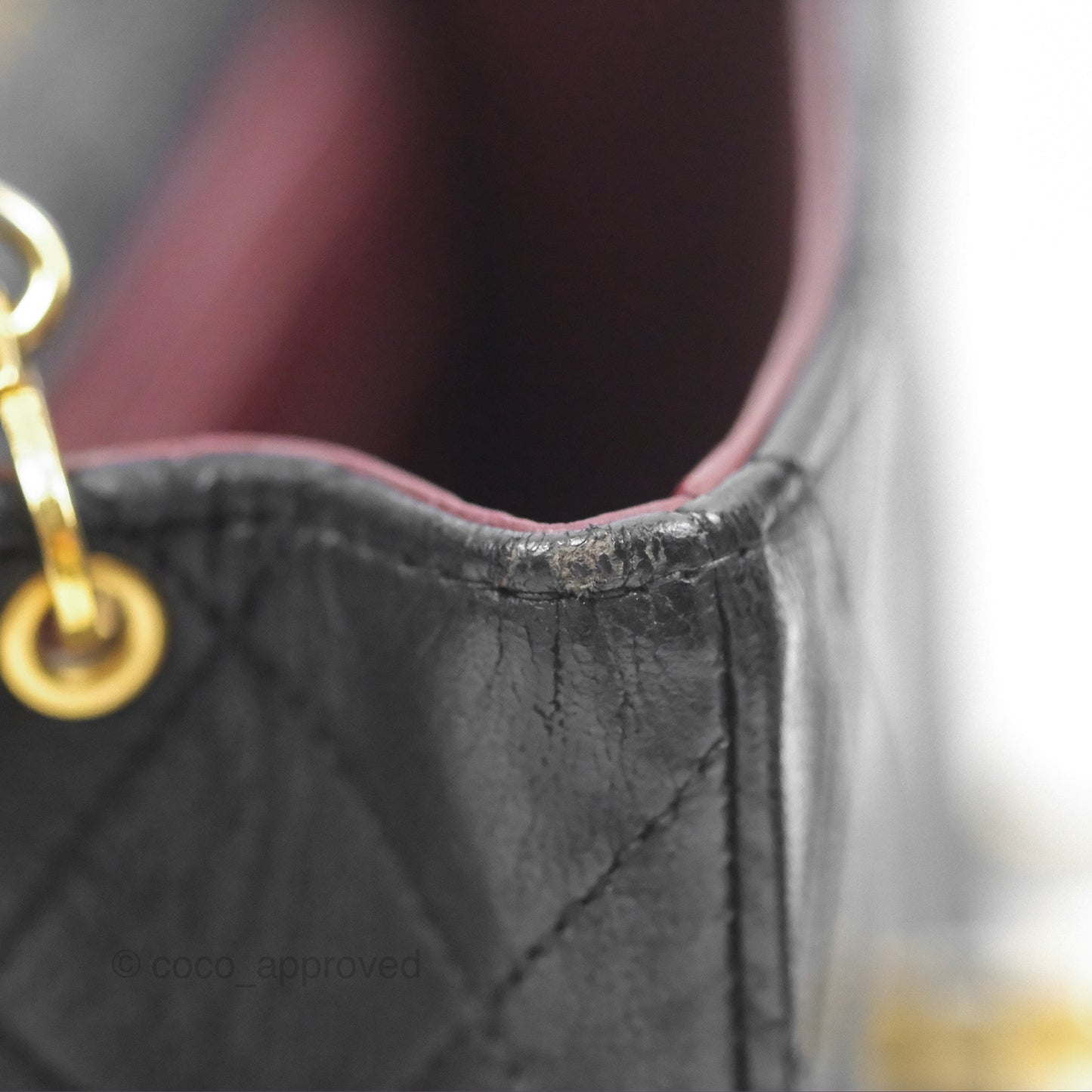 Chanel Vintage Mini Square Black Lambskin 24K Gold Hardware