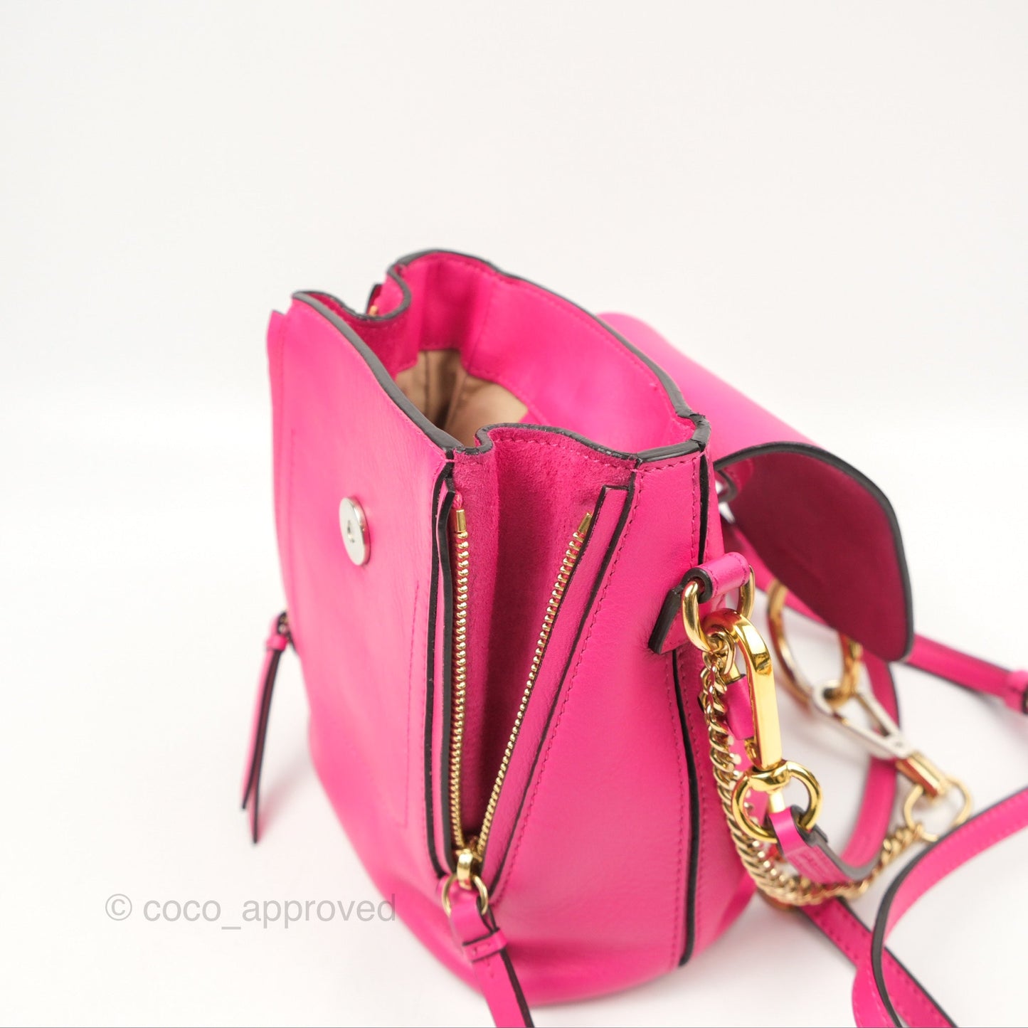 Chloé Mini Faye Backpack Hot Pink