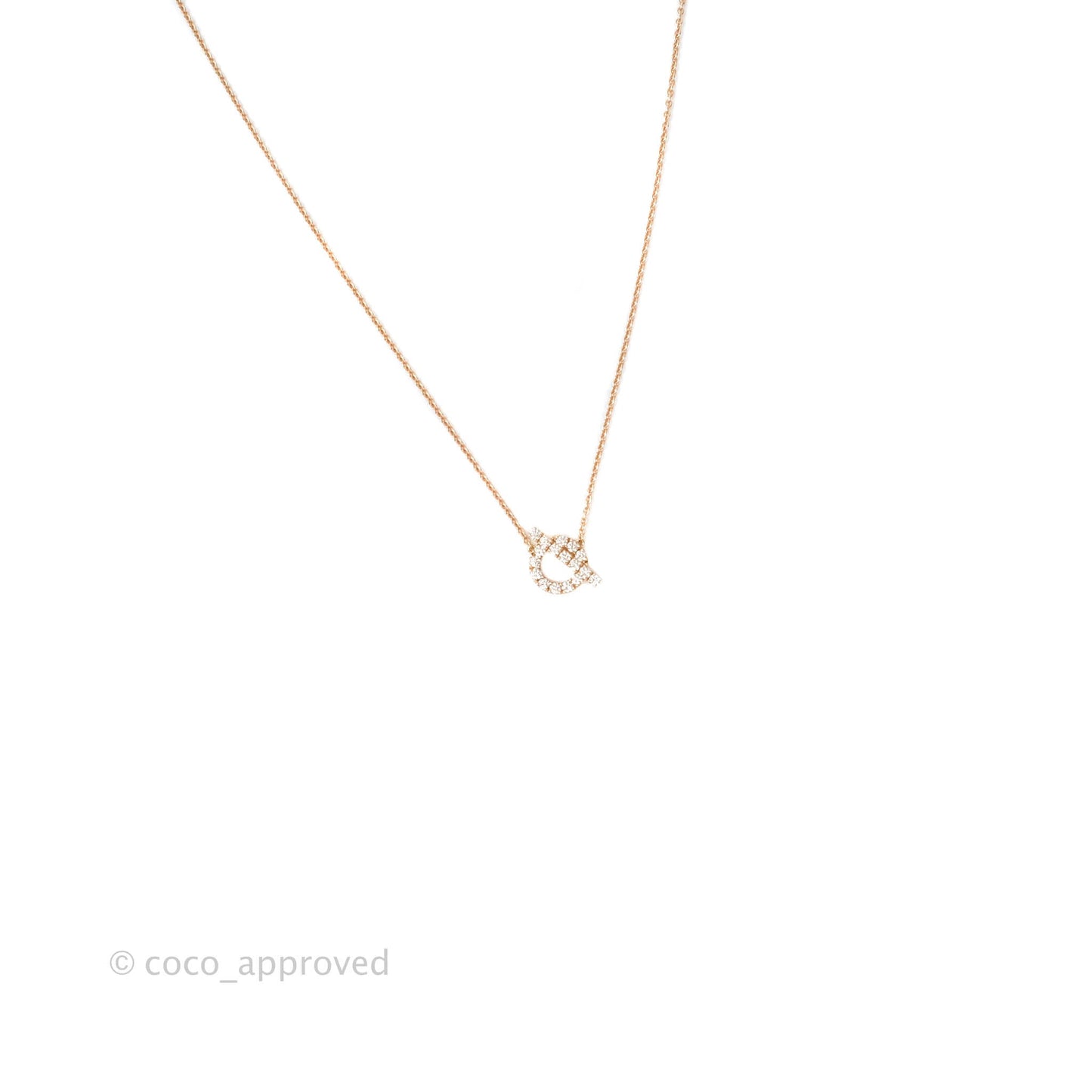 Hermès Finesse Necklace Rose Gold