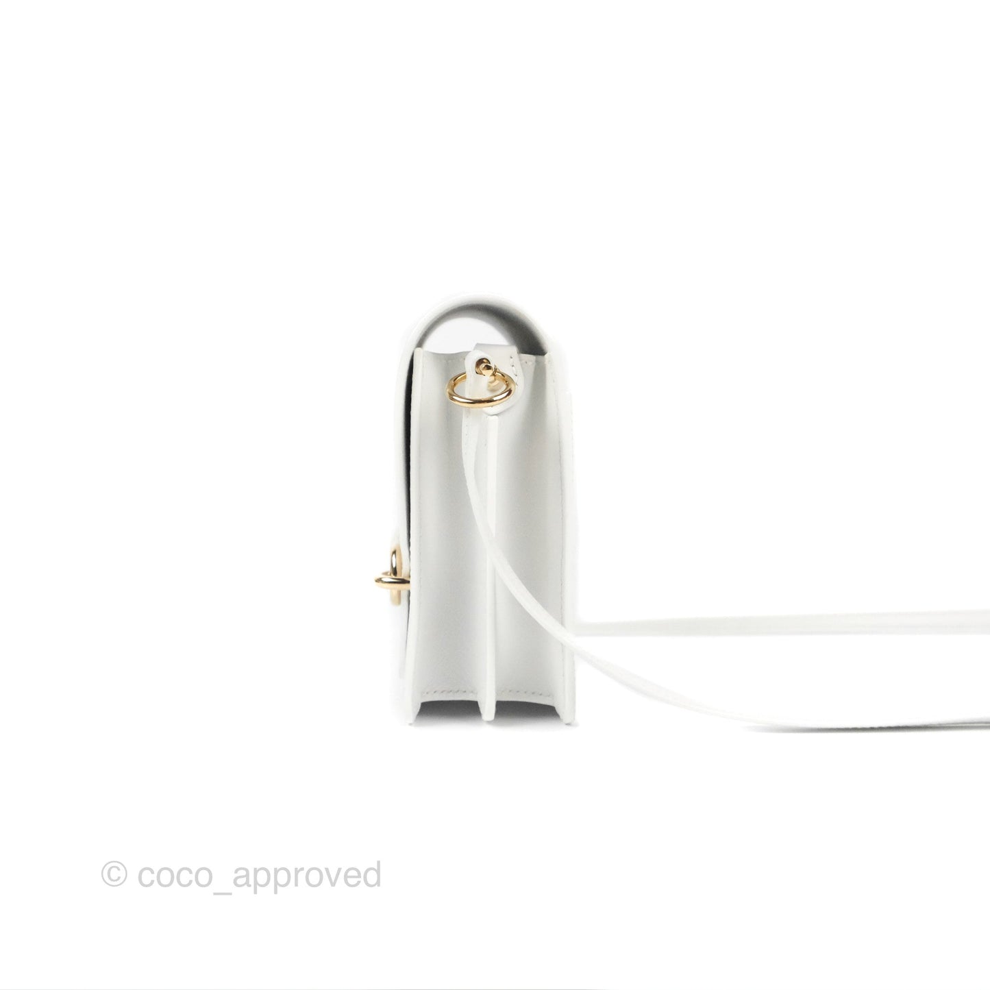 Hermès Roulis Mini 18 New White Evercolor Permabrass Hardware