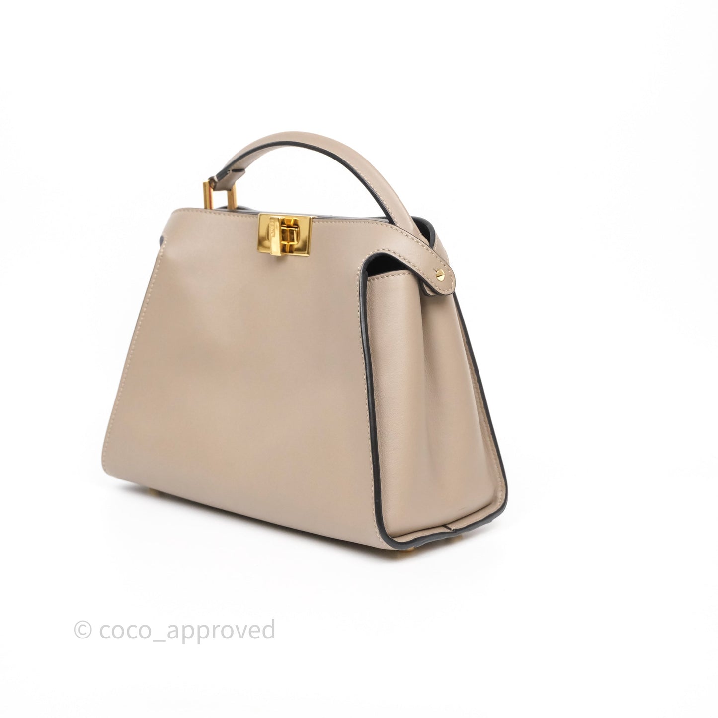 Fendi Peekaboo Iconic Essentially Bag Calfskin Beige