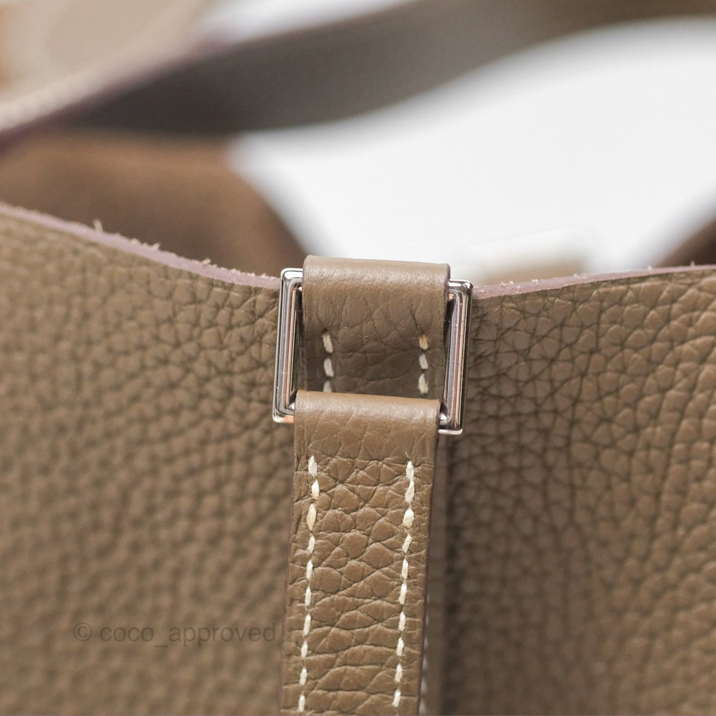 Hermès Picotin 22 Lock Etoupe Clemence Palladium Hardware