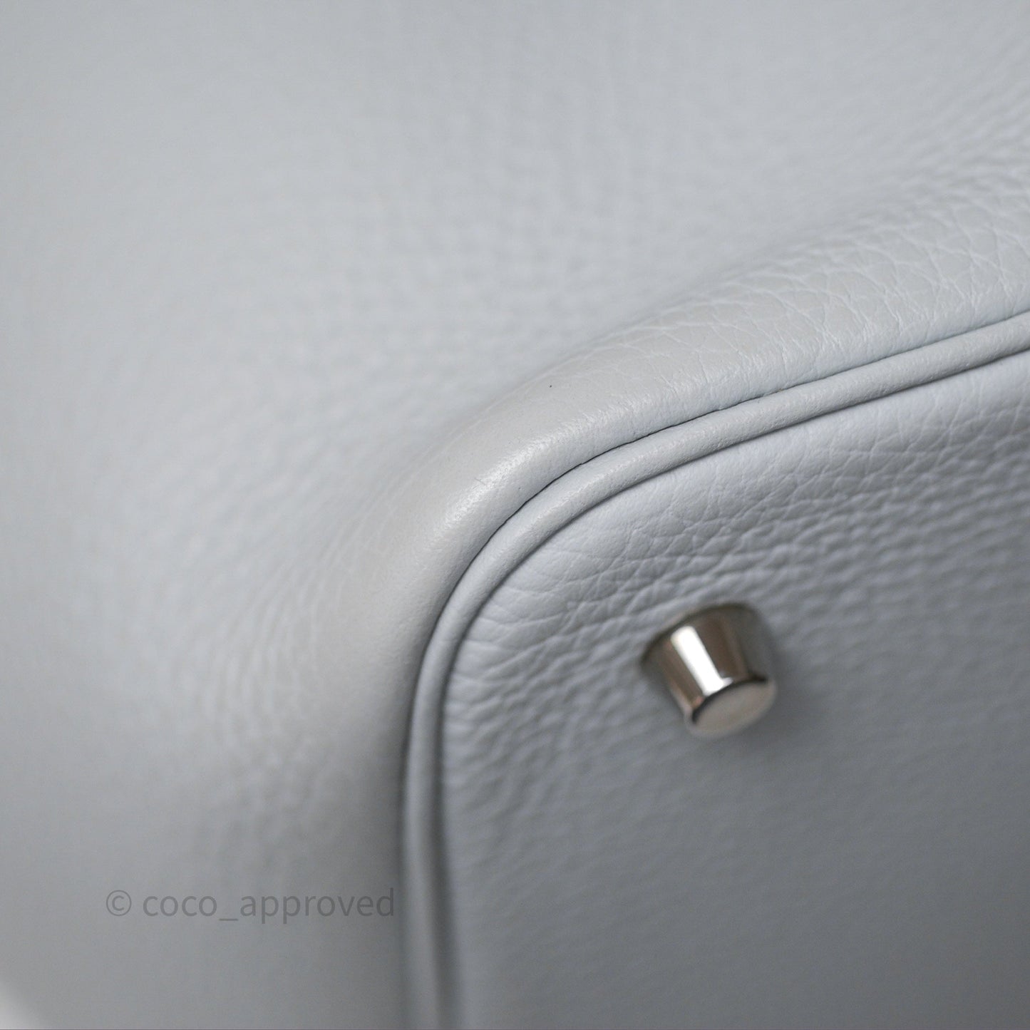 Hermès Picotin Lock 22 Bleu Pale 08 Clemence Palladium Hardware