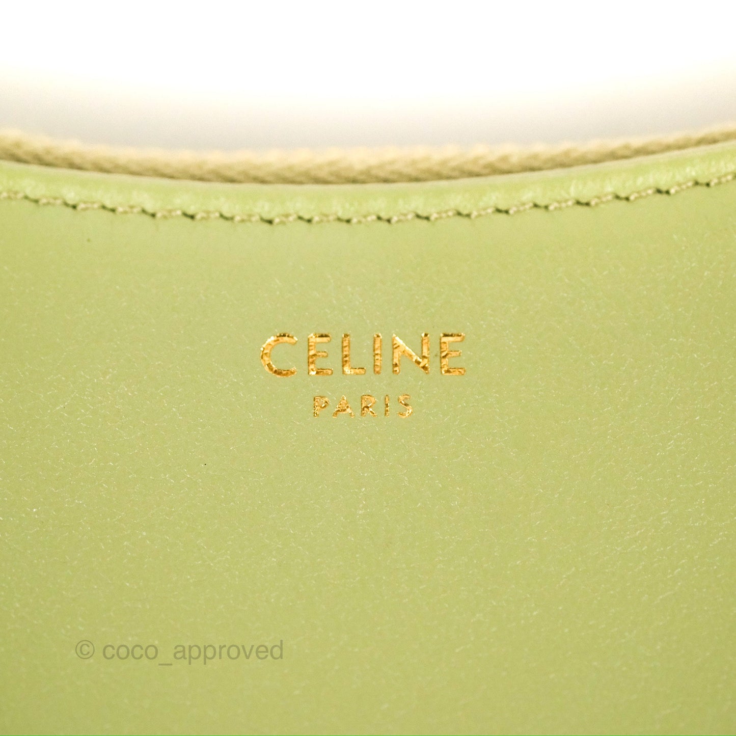 Celine Ava Bag Avocado Green Calfskin