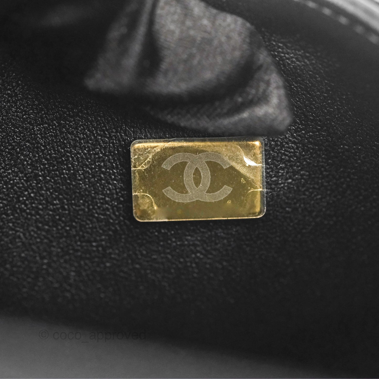 Chanel Medium Flap Black & White Lambskin Gold Hardware