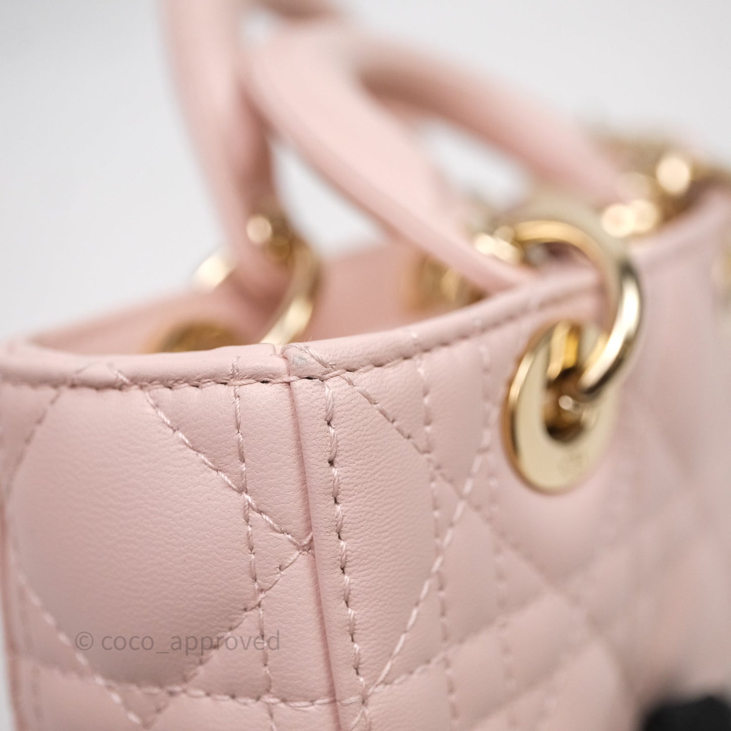 Dior Micro Lady D-Joy Bag Powder Pink Cannage Lambskin