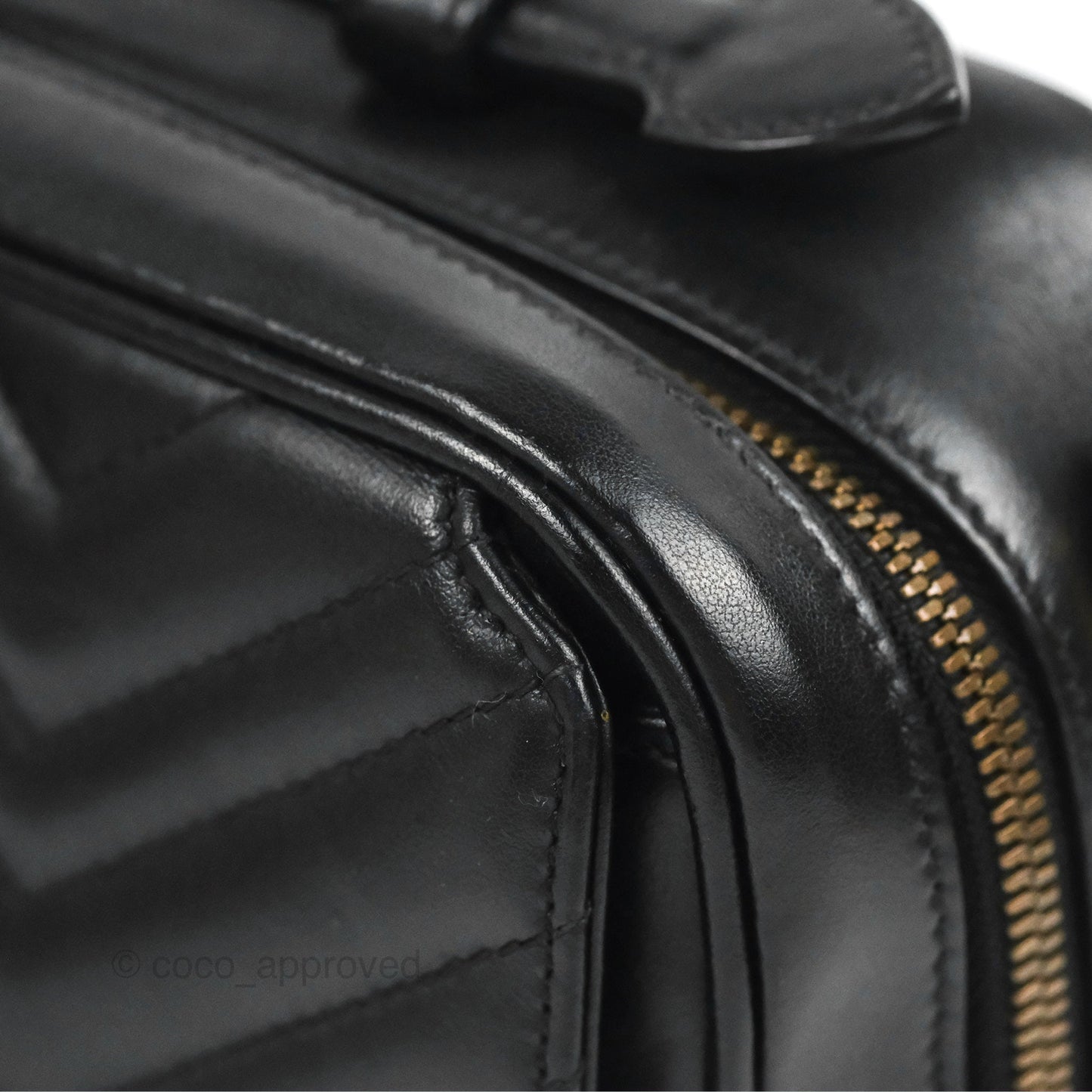 Gucci Small GG Marmont Shoulder Bag Matelasse with Sylvie Web Strap Black