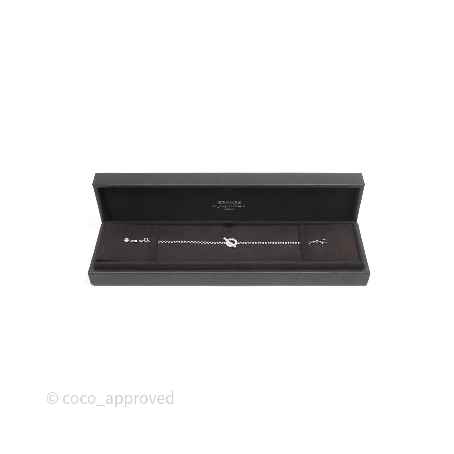 Hermès Finesse Bracelet Diamonds White Gold