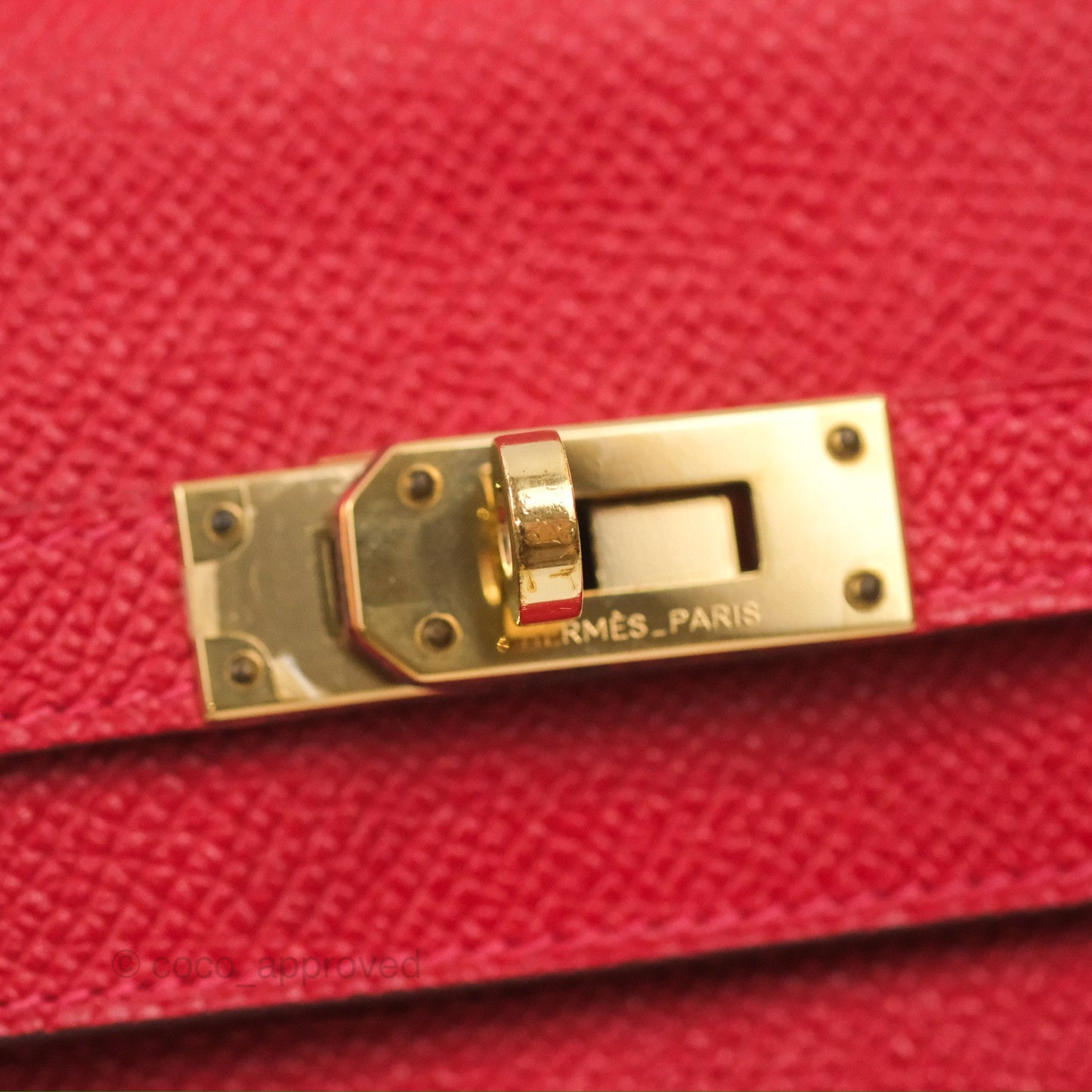 Hermès Kelly Wallet Rouge Casaque Epsom Gold Hardware