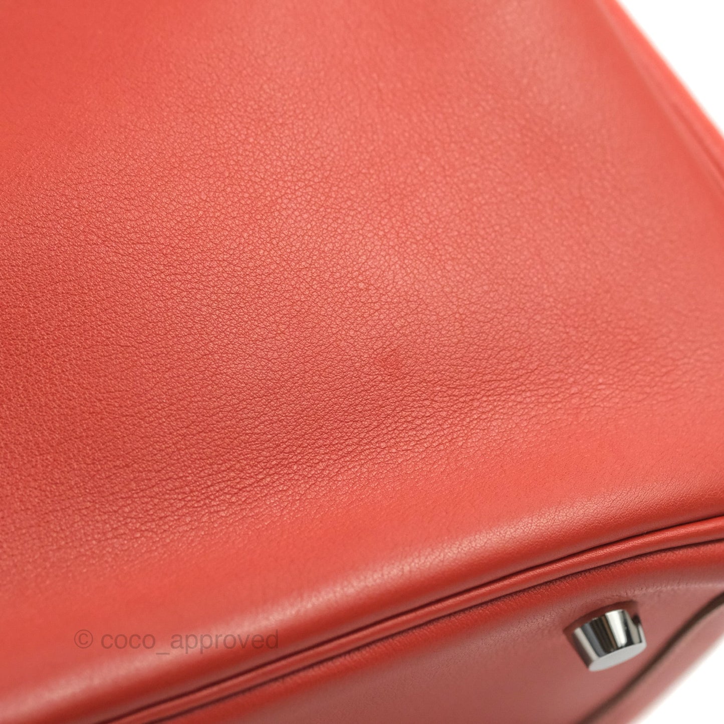 Hermès Lindy 30 Sanguine 9M Swift Palladium Hardware