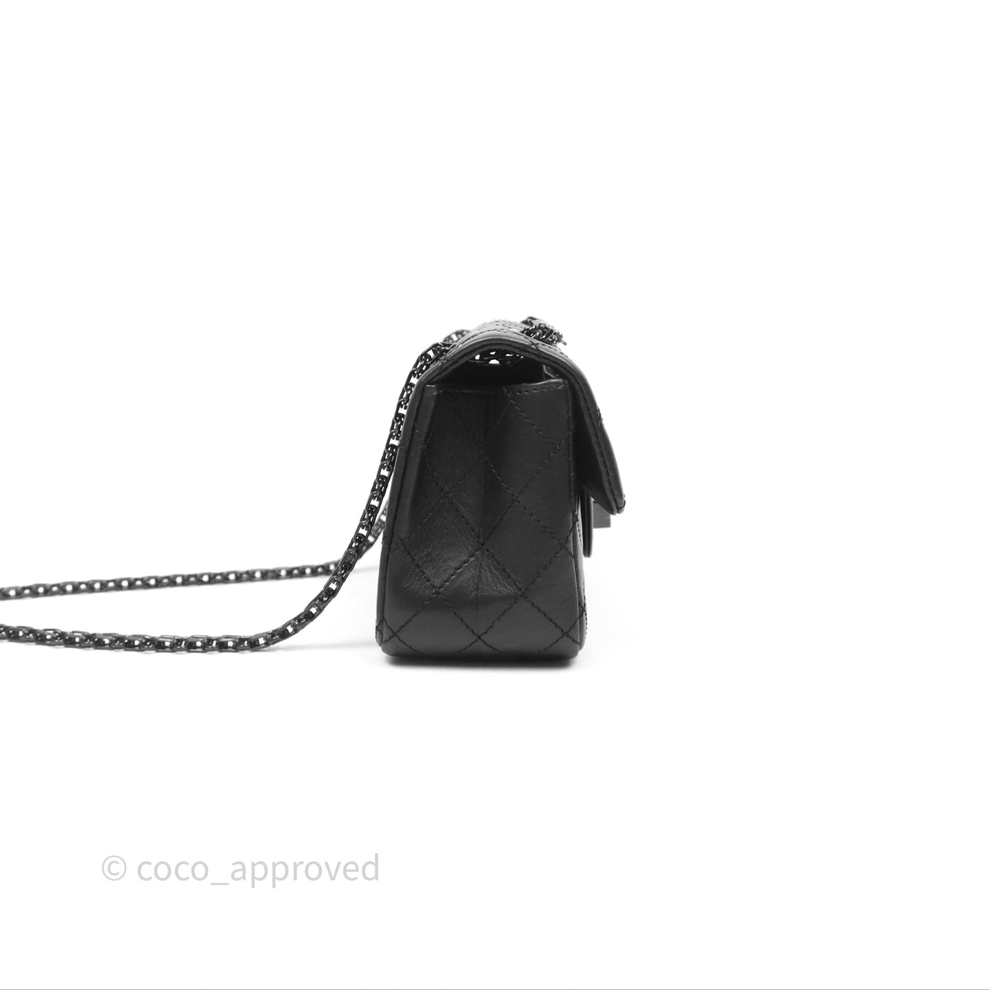 Chanel Quilted Mini Reissue 224 So Black Calfskin
