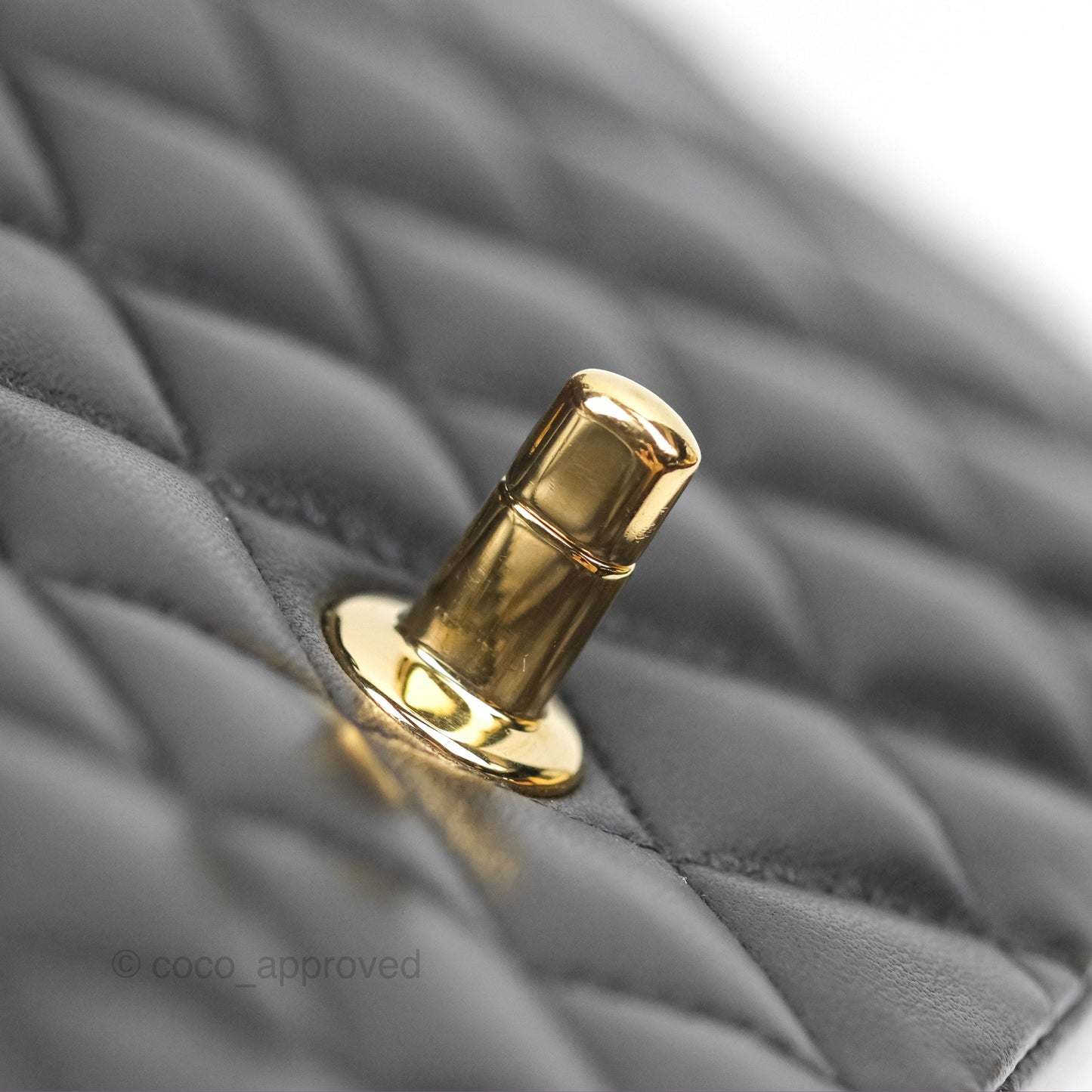 Chanel Classic M/L Medium Flap Quilted Black Lambskin Gold Hardware
