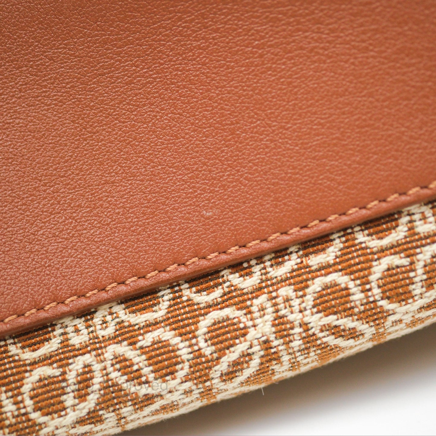 Loewe Small Cubi bag in Anagram Jacquard & Calfskin Tan Pecan