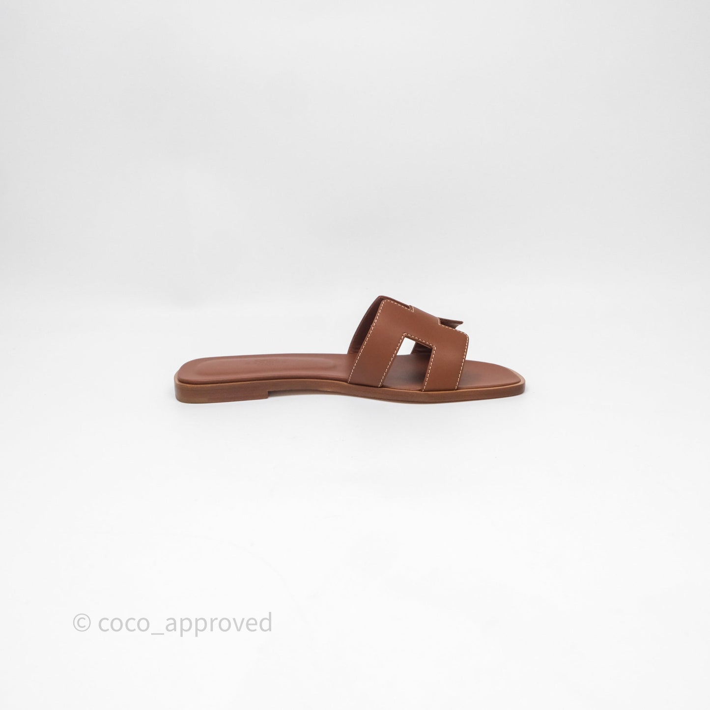 Hermes Oran Sandal Gold Size 36.5