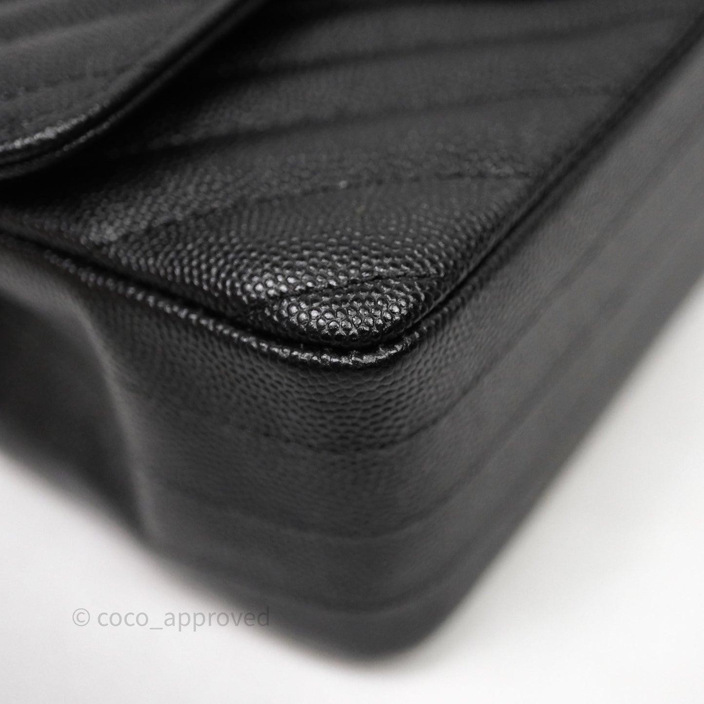 Chanel Quilted Mini Rectangular Black Caviar Gold Hardware
