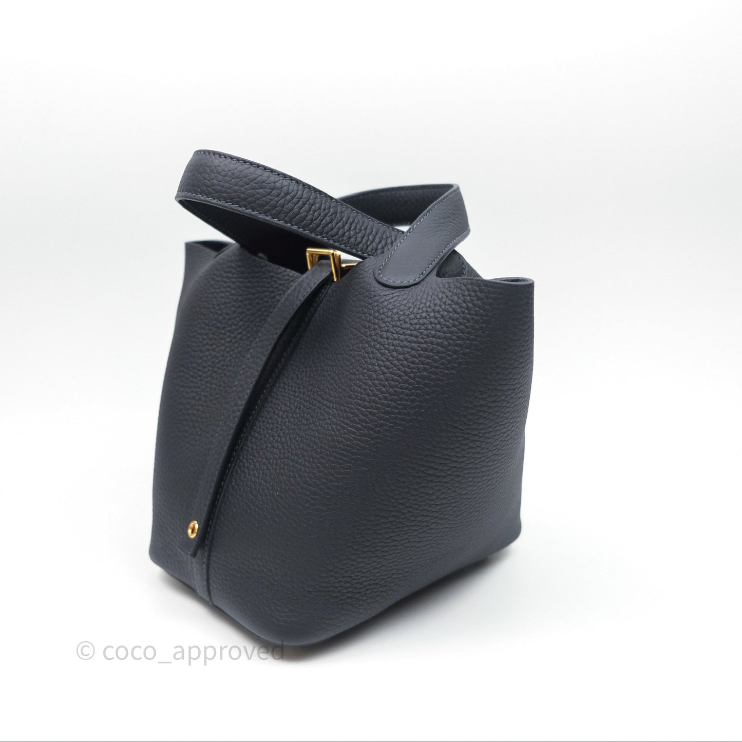 Hermès Picotin 18 Caban 3Y Clemence Gold Hardware