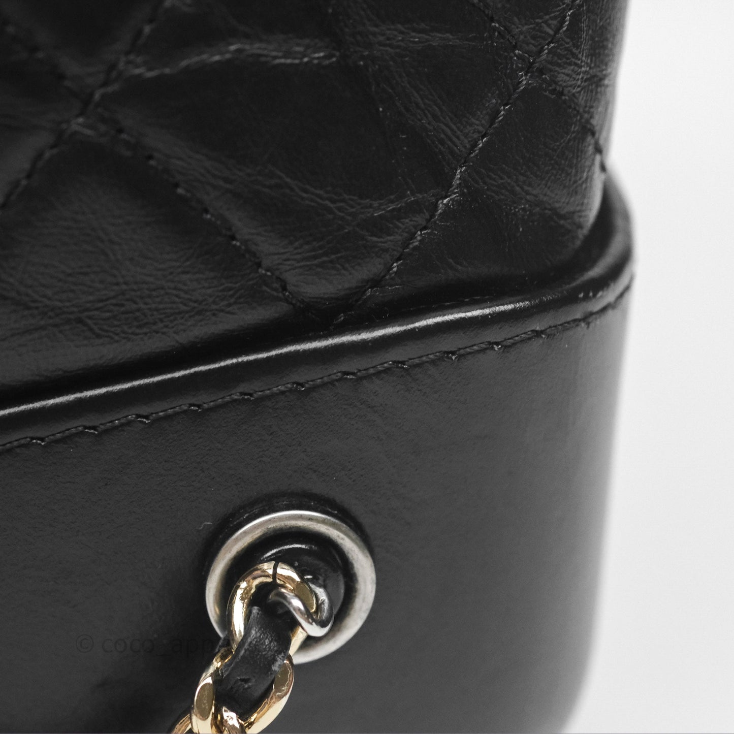 Chanel Small Gabrielle Backpack Black Aged Calfskin